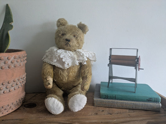 Antique Old Vintage Mohair Germany Bear 1930s Growler 40cmH Toy Teddy Bear Prop
