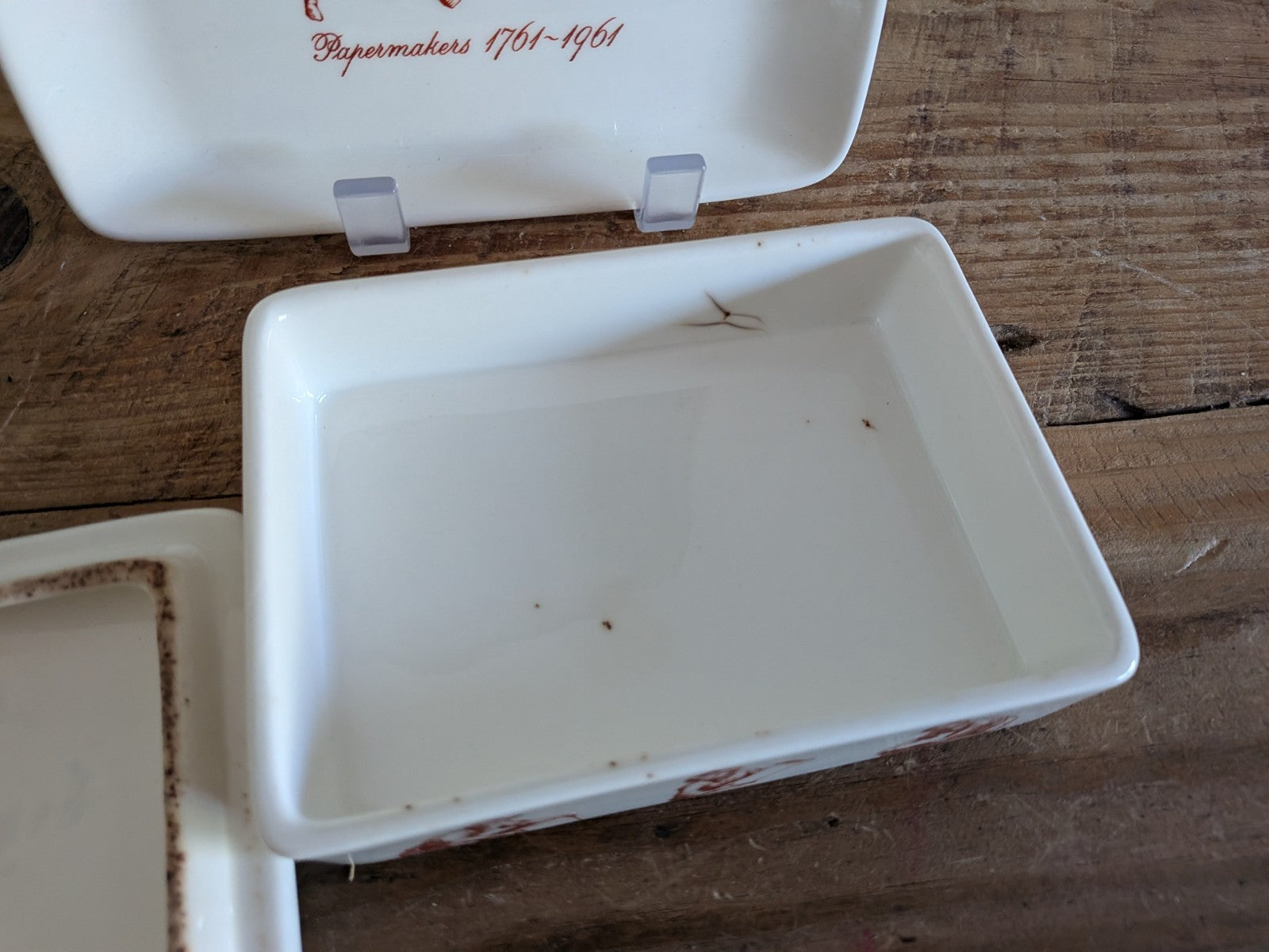 Wedgewood The Wiggins Teape Group Papermakers 1761-1961  Butter Dish Lid Tray 