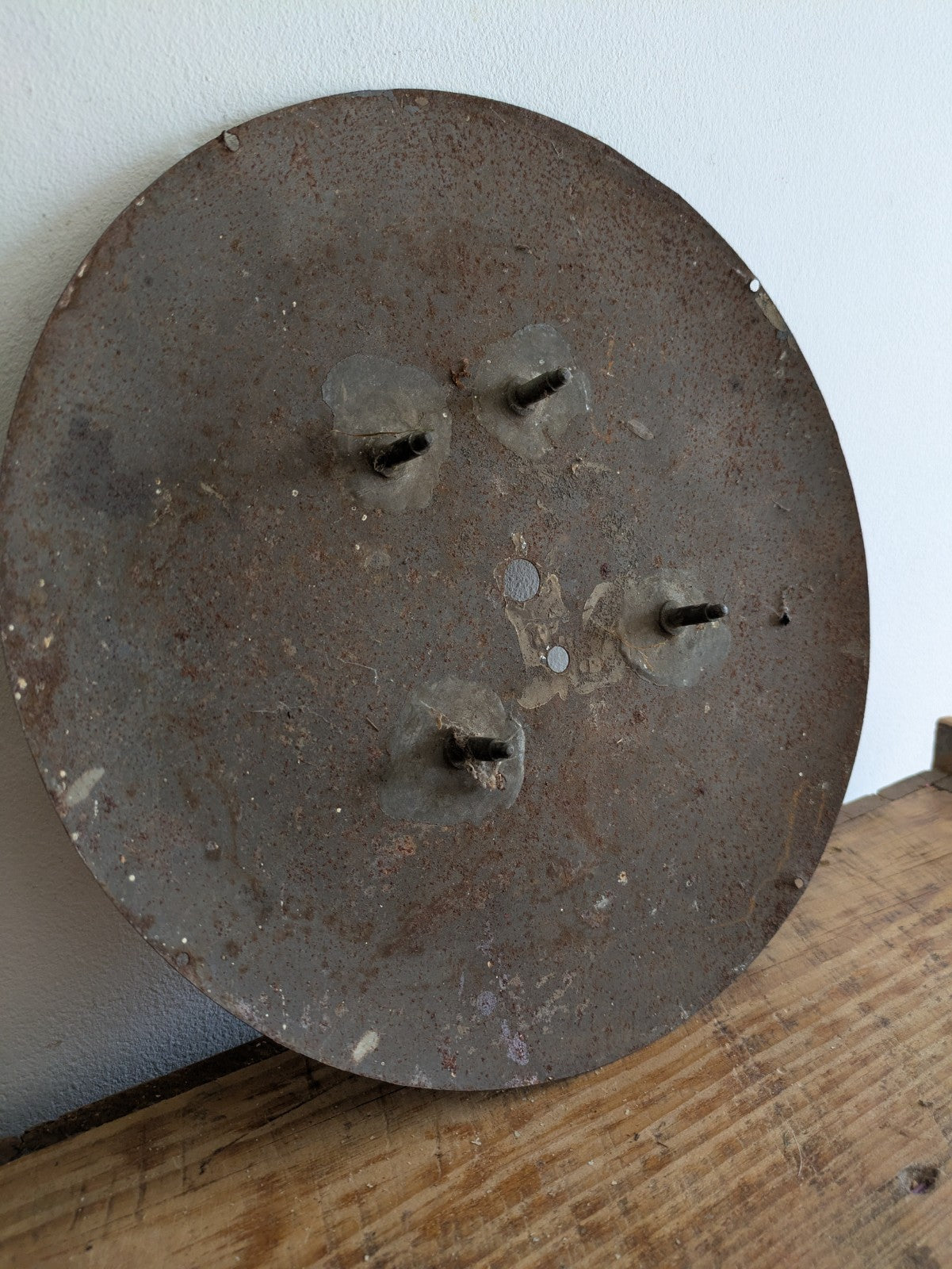 Vintage Hunter & Kiblick Tonbridge Timeworn Clock Face Dial Metal Roman Numerals