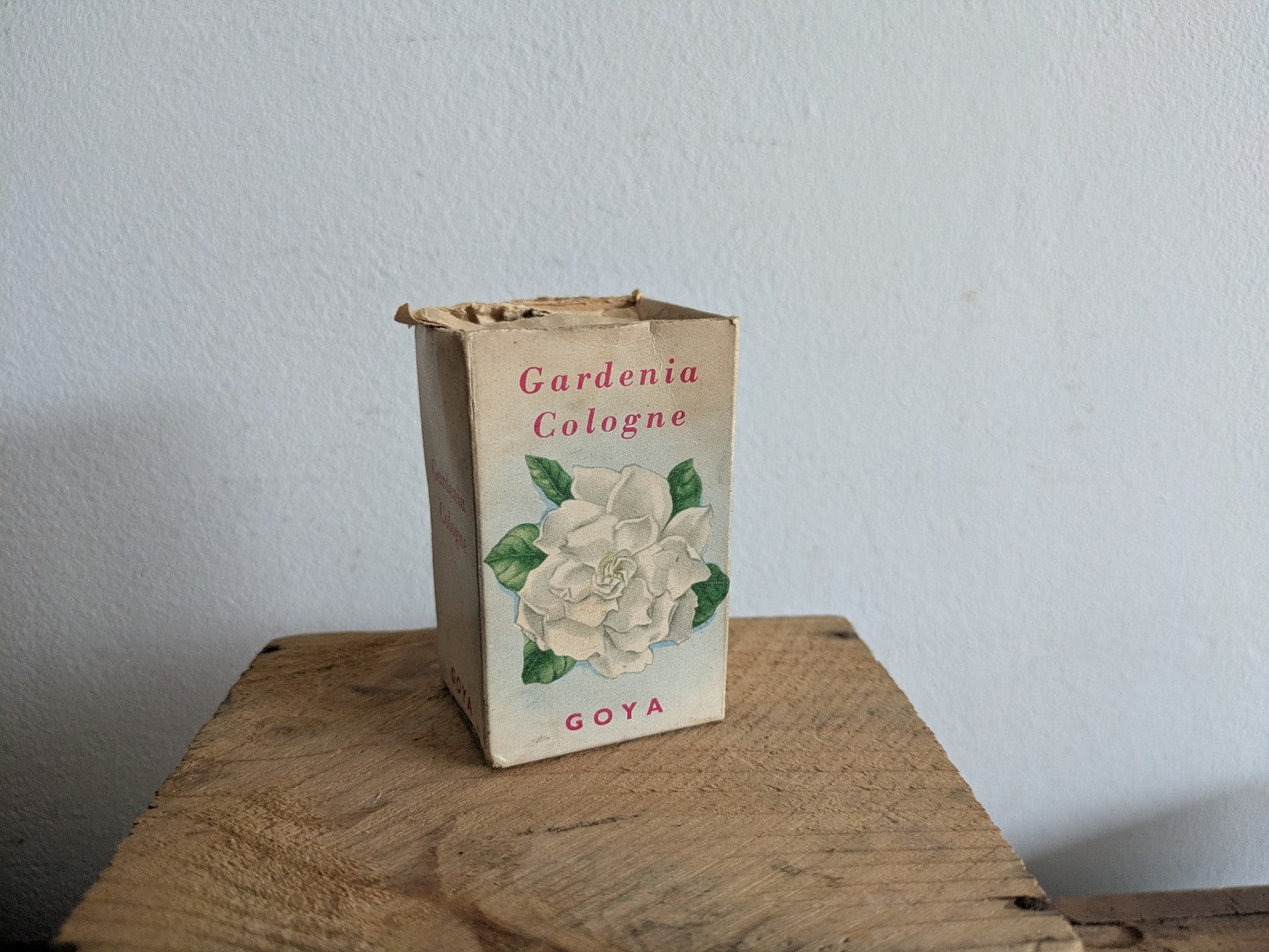 Vintage Perfume Gardenia By Goya Parfum London England Box Bottle Empty Cologne
