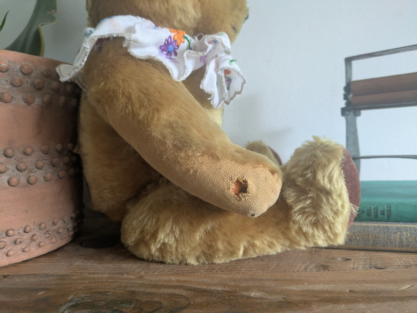 XL Vintage Antique Mohair Teddy Bear Working Growler Bell Tilt Toy Jointed Rare
