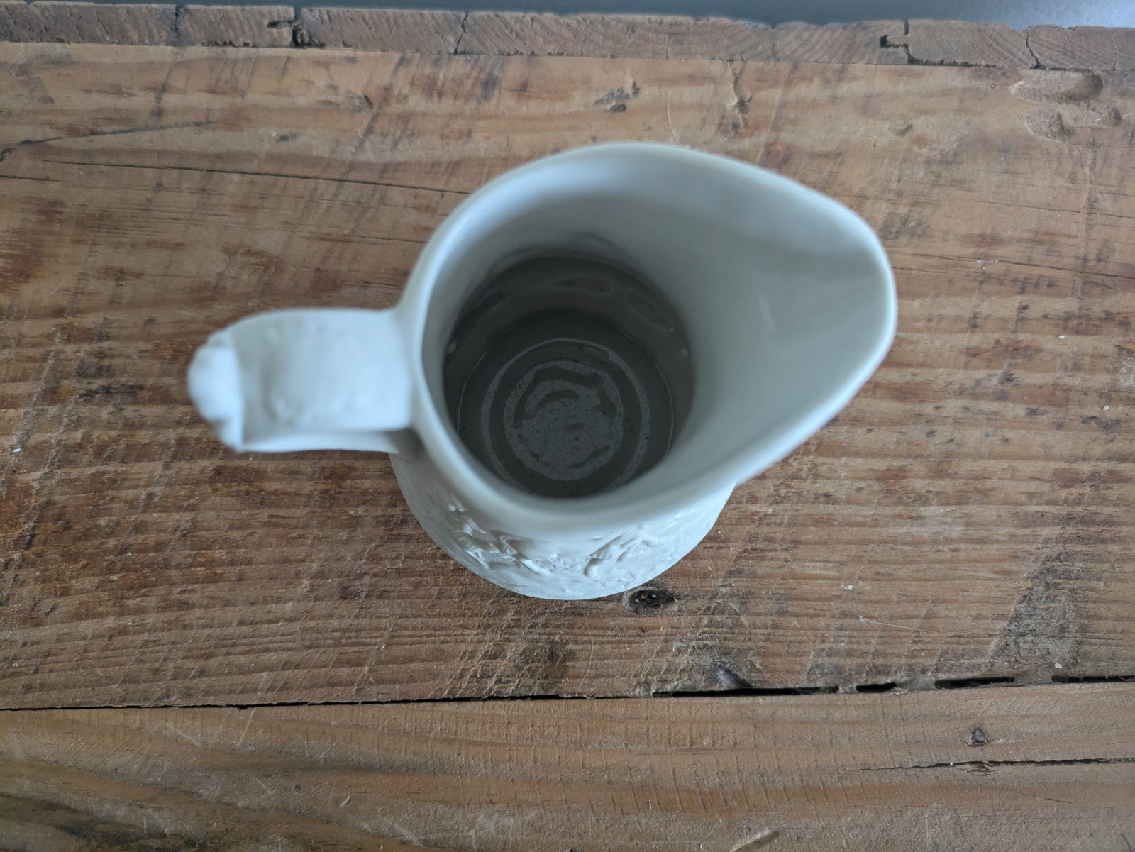 Classic Vintage White Portmeirion Parian Jug Small Creamer Milk Prop Porcelain 