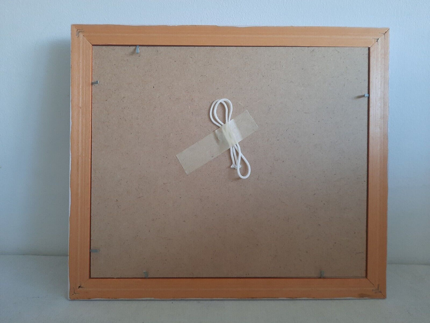 Retro picture Frame Wallpaper Sample gift framed Pink 60s 70s Vtg Floral Decor.