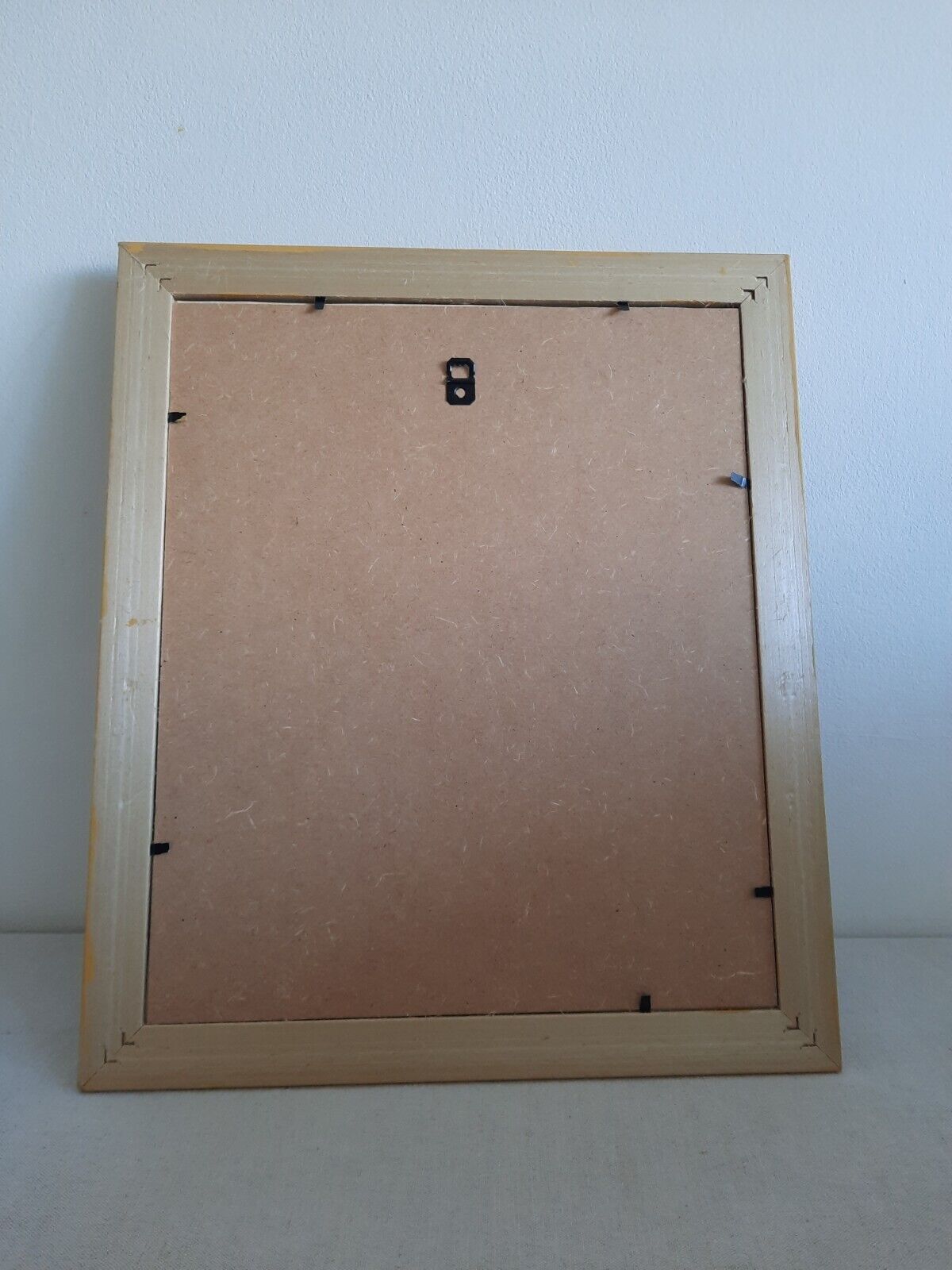 Retro picture Frame Wallpaper gift framed Yellow 60s 70s Vtg Floral Decor Wall