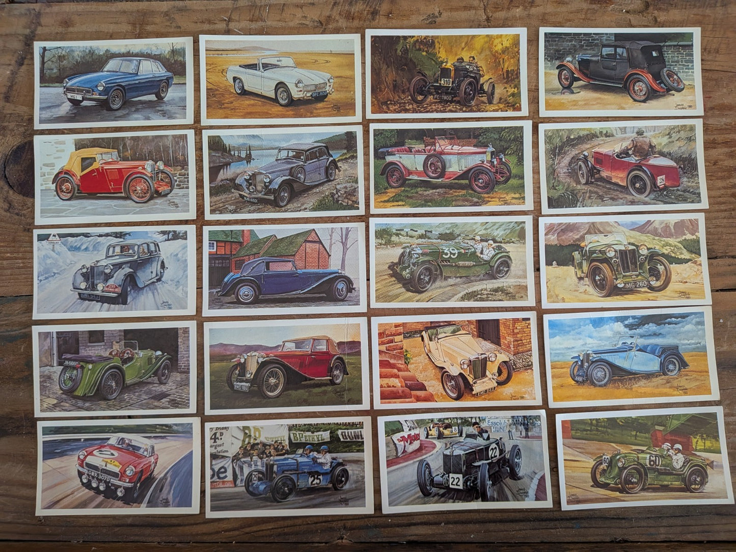 20x Grandee Cigar Cards Famous M.G. Marques Cars Motor Vehicles Job Lot Bundle 