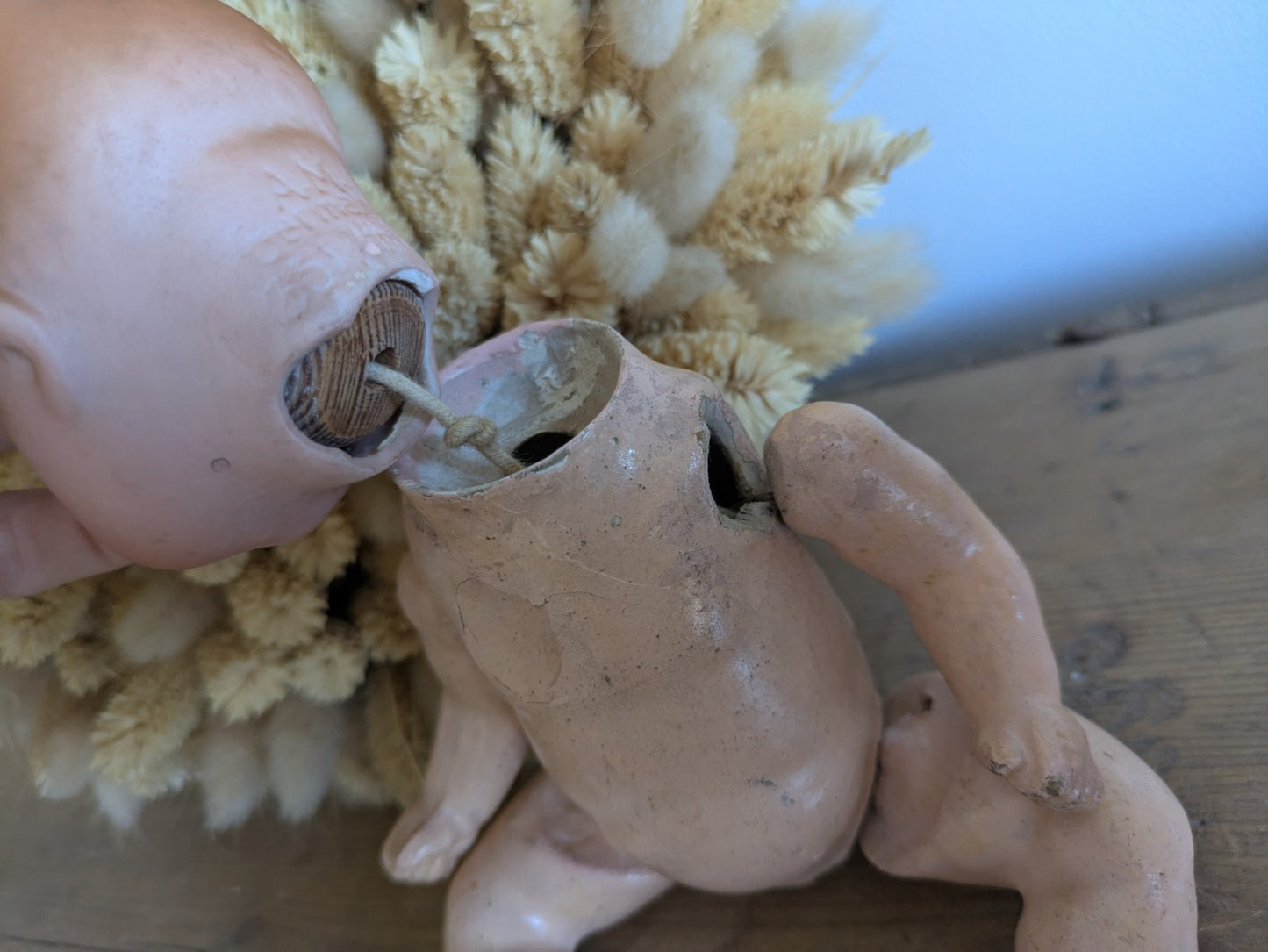 Armand Marseille Am Germany Antique Bisque Doll Baby Composite Body 351/4/0k Vtg