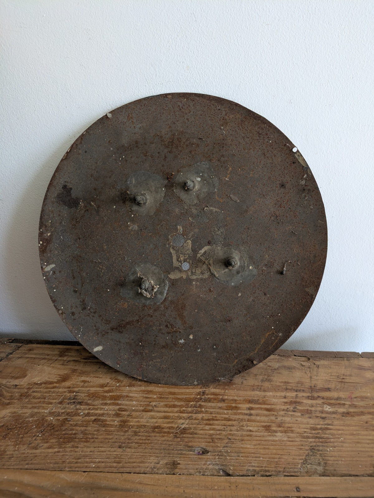 Vintage Hunter & Kiblick Tonbridge Timeworn Clock Face Dial Metal Roman Numerals