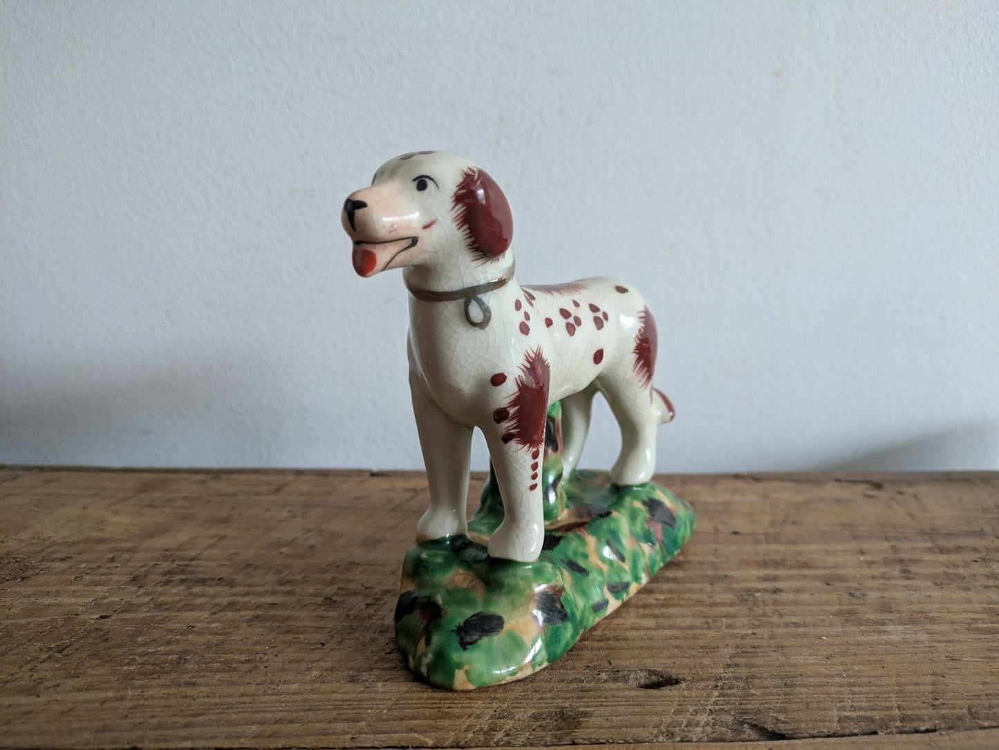 Staffordshire Dog Figure Ornament Victorian Mantel Art Antique 19th 20th Century