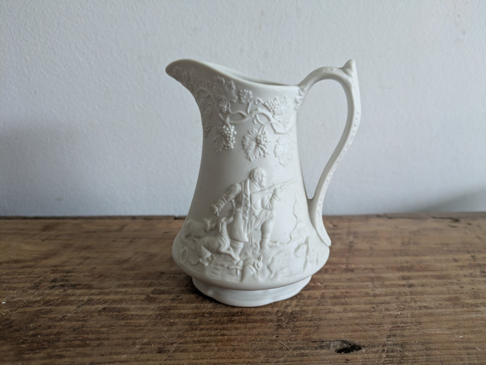 Classic Vintage White Portmeirion Parian Jug Small Creamer Milk Prop Porcelain 