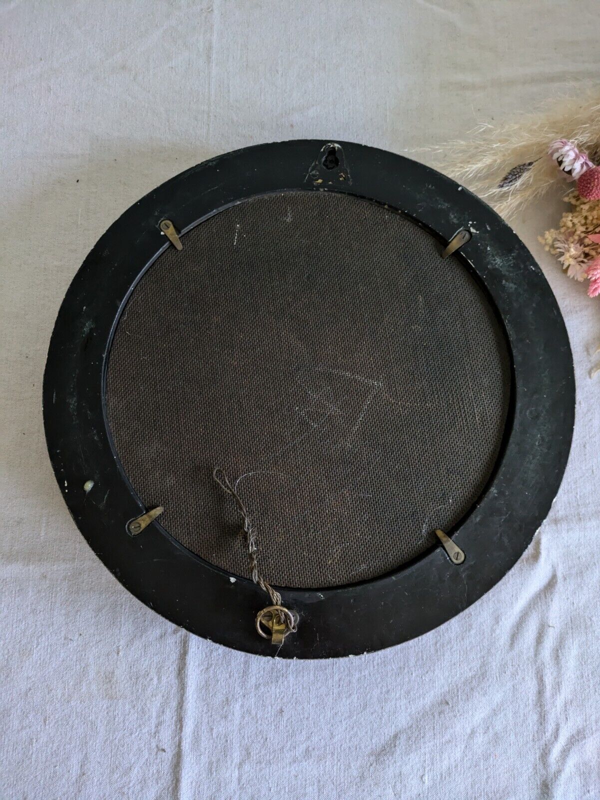 Antique Early / Mid 20th Century Butlers Porthole Convex Mirror Regency Style