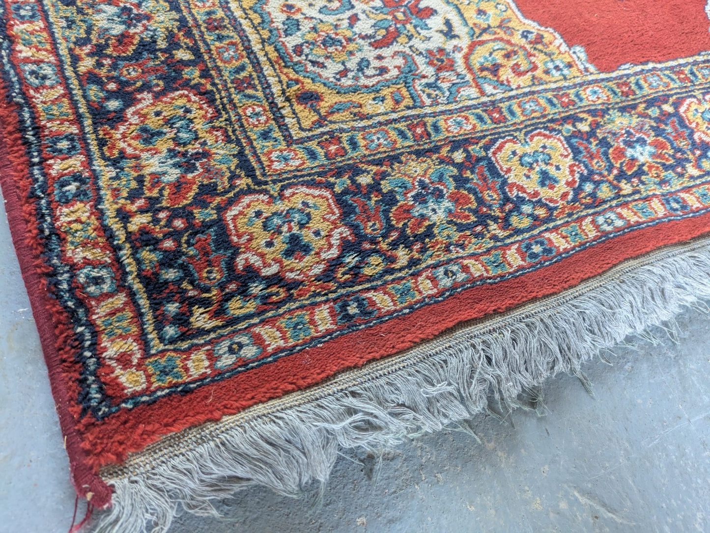Quality Vintage Bokhara Hand Woven Silk Hanging Jahore Rug 132.5x 180cm Carpet 