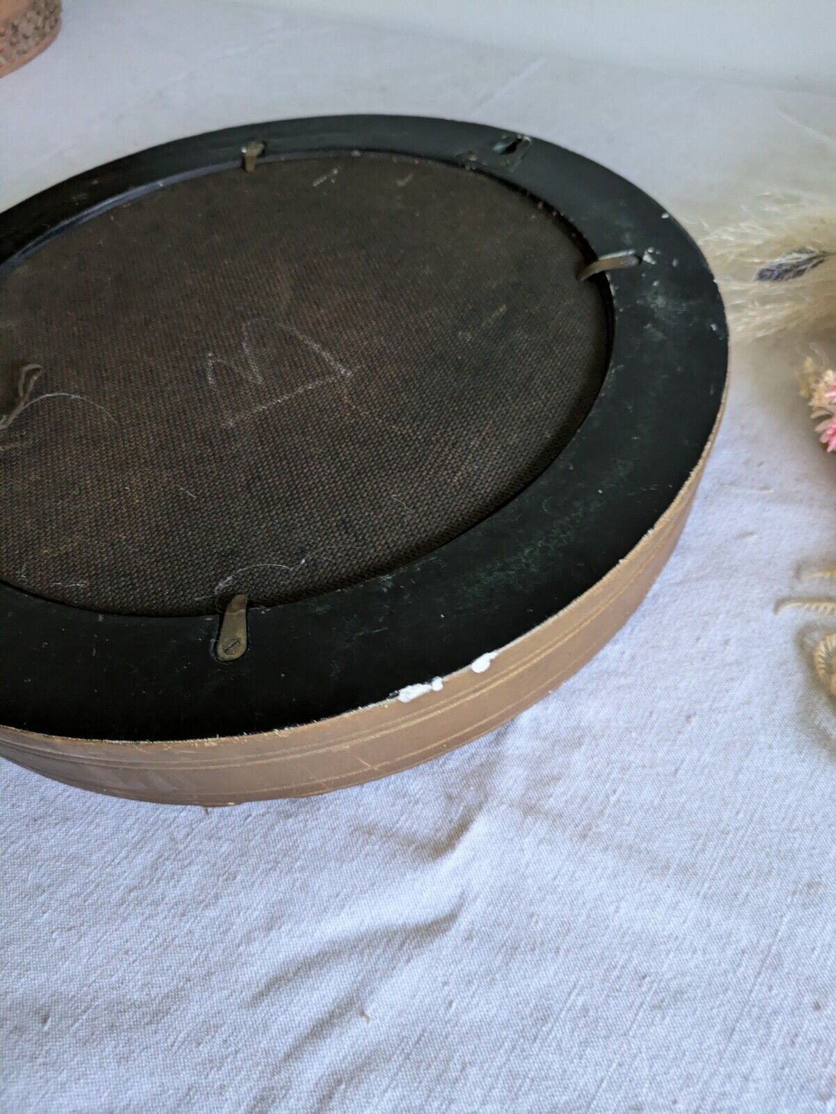 Antique Early / Mid 20th Century Butlers Porthole Convex Mirror Regency Style