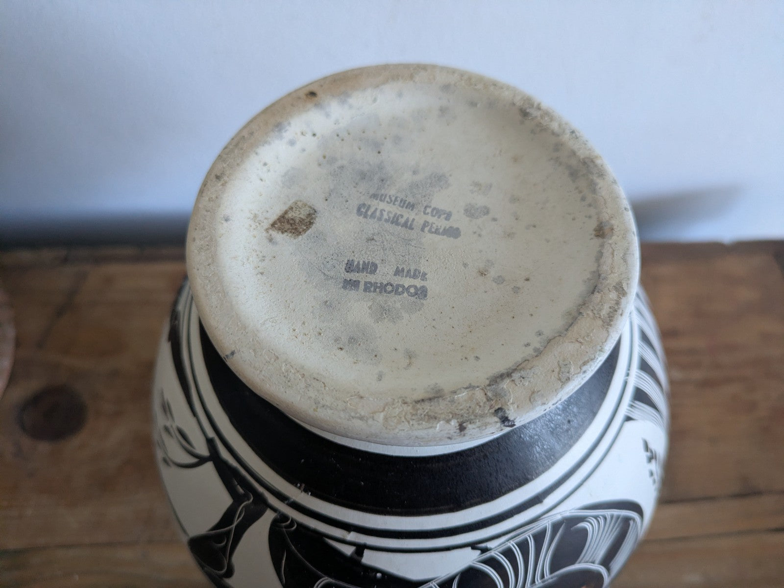 Museum Copy Rhodes Korrinthian Classical Period Pottery Vase Hand Made Modern