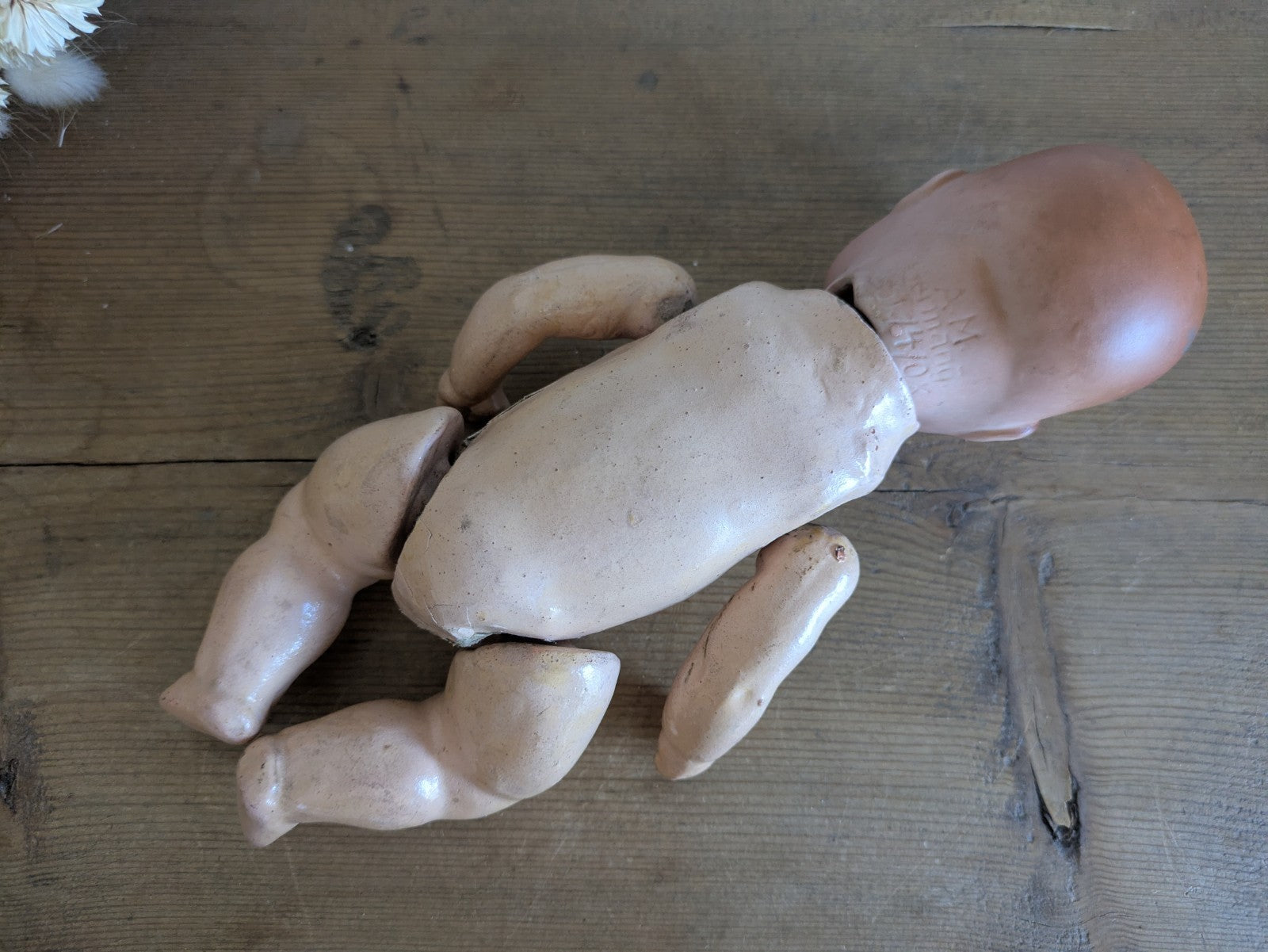 Armand Marseille Am Germany Antique Bisque Doll Baby Composite Body 351/4/0k Vtg
