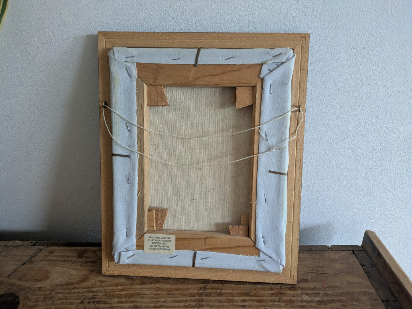 Vintage Framed Floral Oil Paintng Signed Robert Cox Pink Rose Canvas Frame Wood