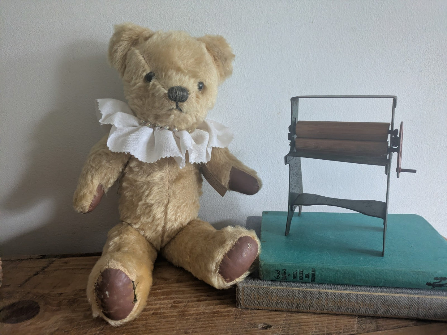 Antique Merrythought English Old 1930s Jointed Mohair Teddy Bear Arriculated Vgc