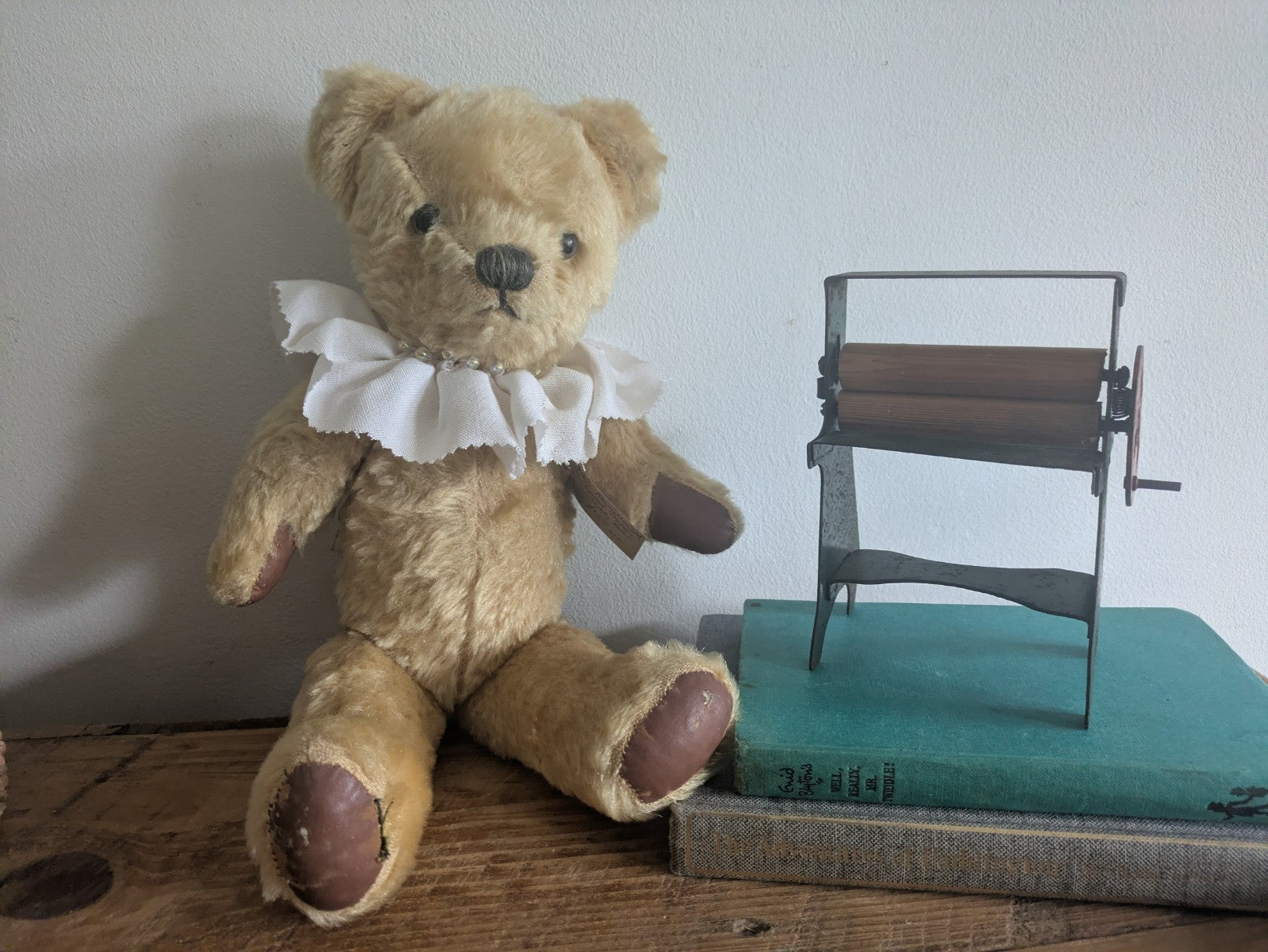 Antique Merrythought English Old 1930s Jointed Mohair Teddy Bear Arriculated Vgc