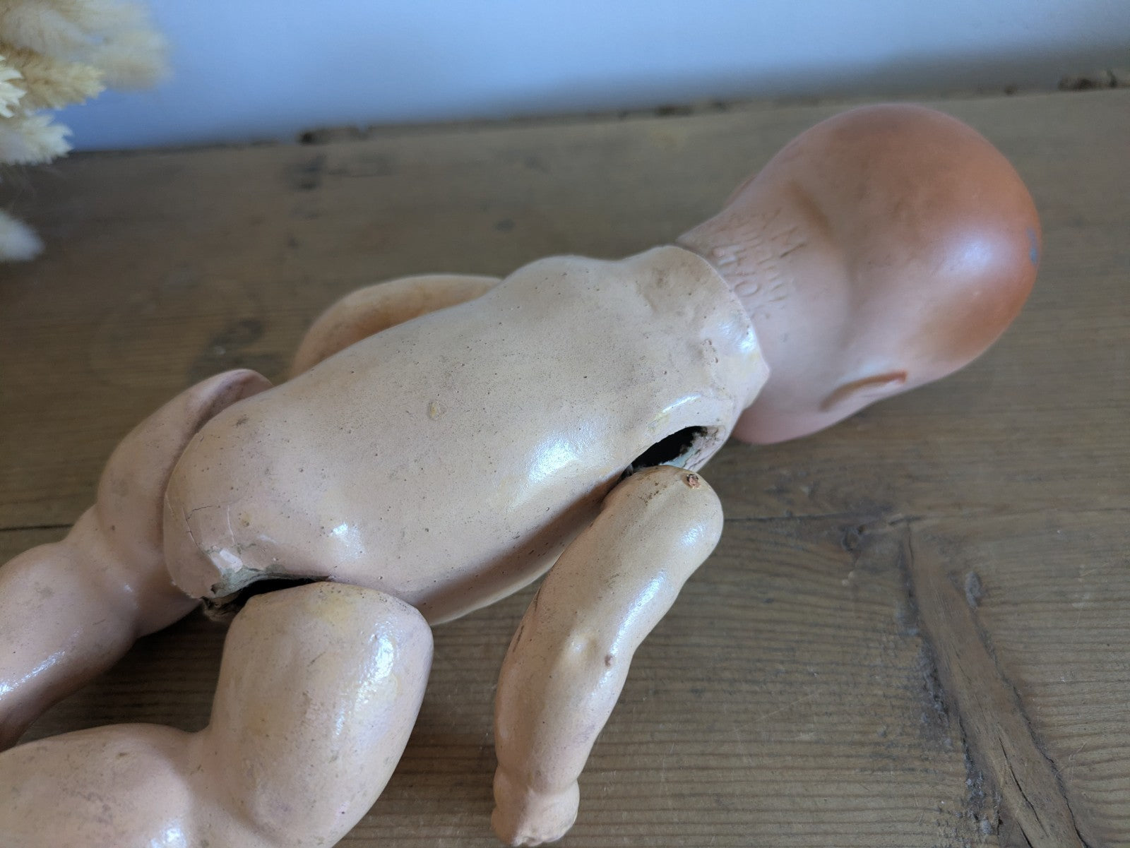 Armand Marseille Am Germany Antique Bisque Doll Baby Composite Body 351/4/0k Vtg