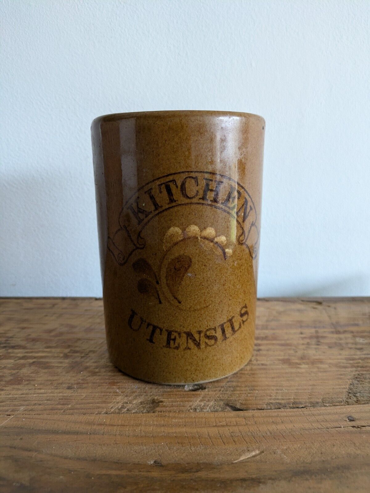 VTG stonewear kitchen utensils jar pot pearsons of chesterfield rustic 1970s Vgc