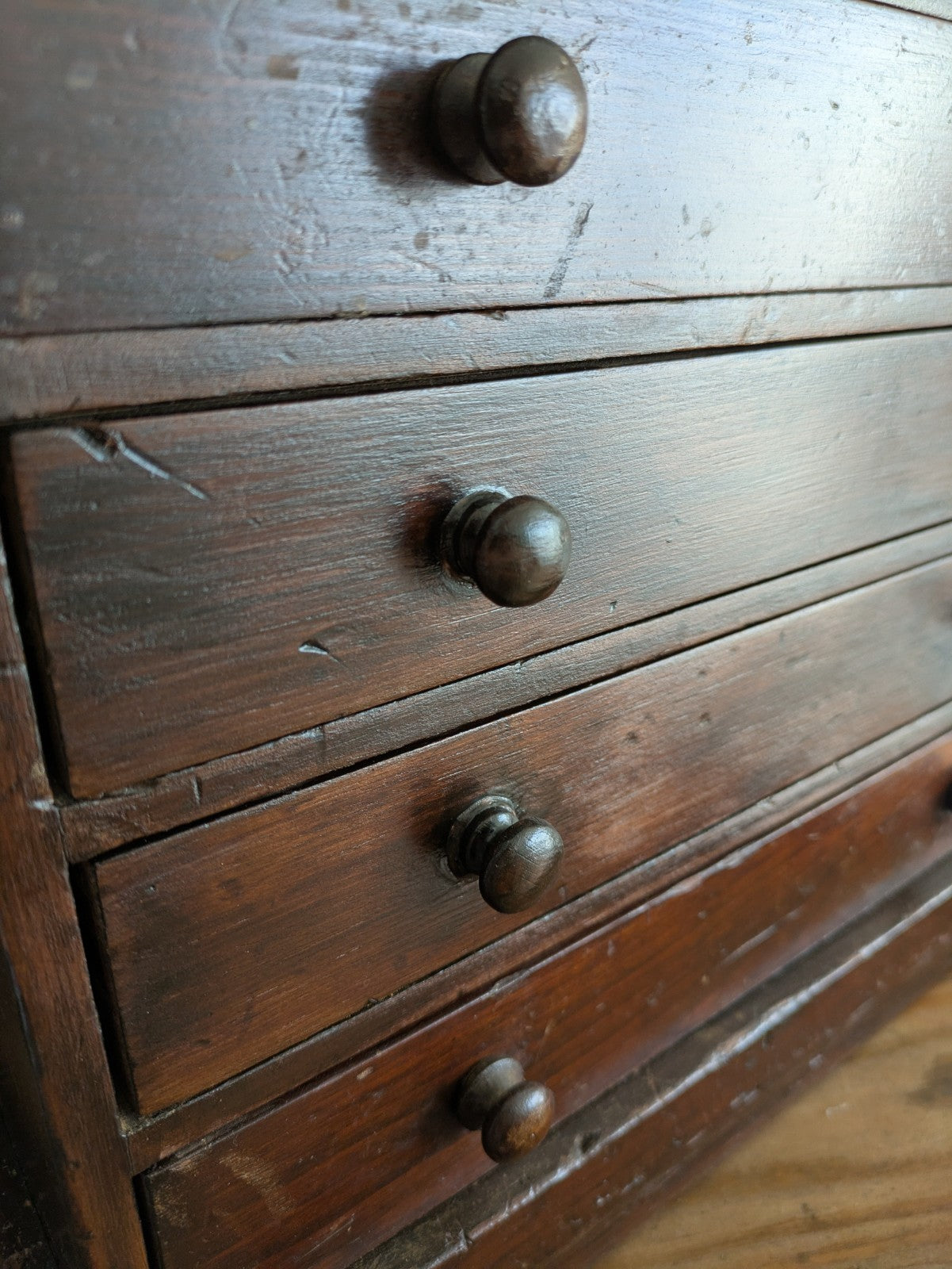 Antique 19th Century Specimen Display Cabinet Bank of Drawers Museum Display Vgc