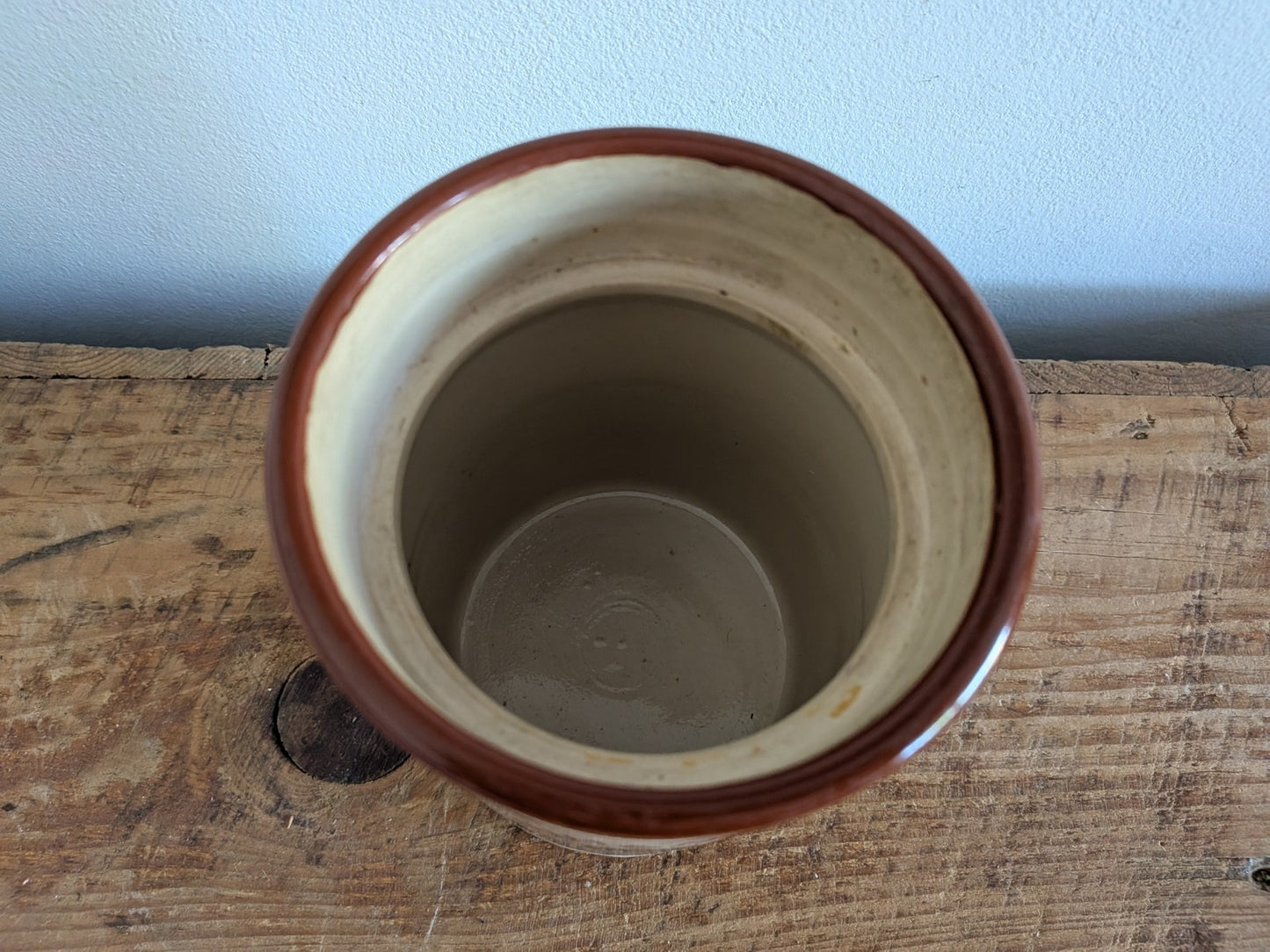 Vintage Fortnum & Mason English Stilton Stoneware Pot Storage Jar Pottery Crock