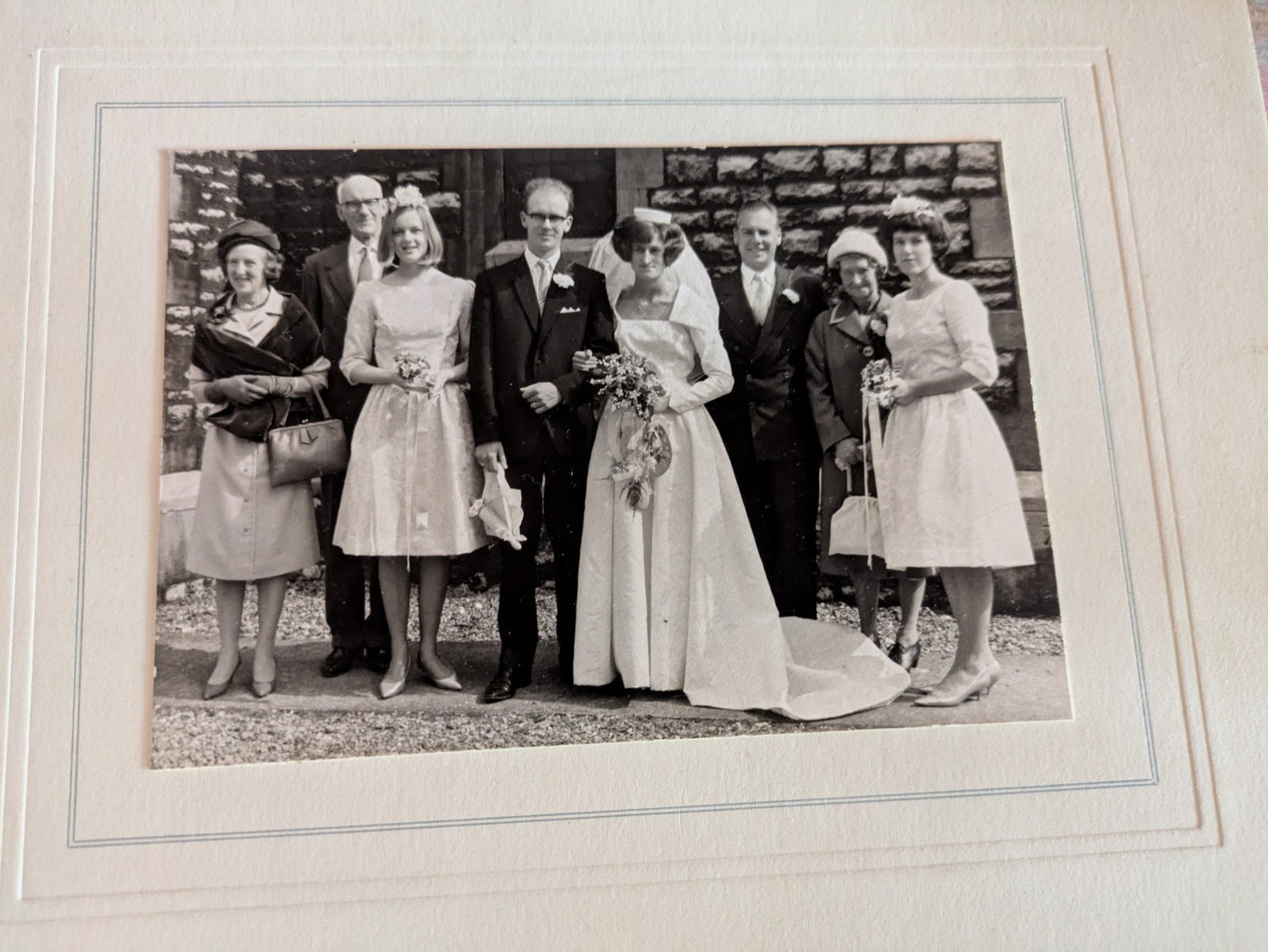 4 Antique Photograph Art Deco Headdress 1920s 30s Wedding Photos Lot Black White