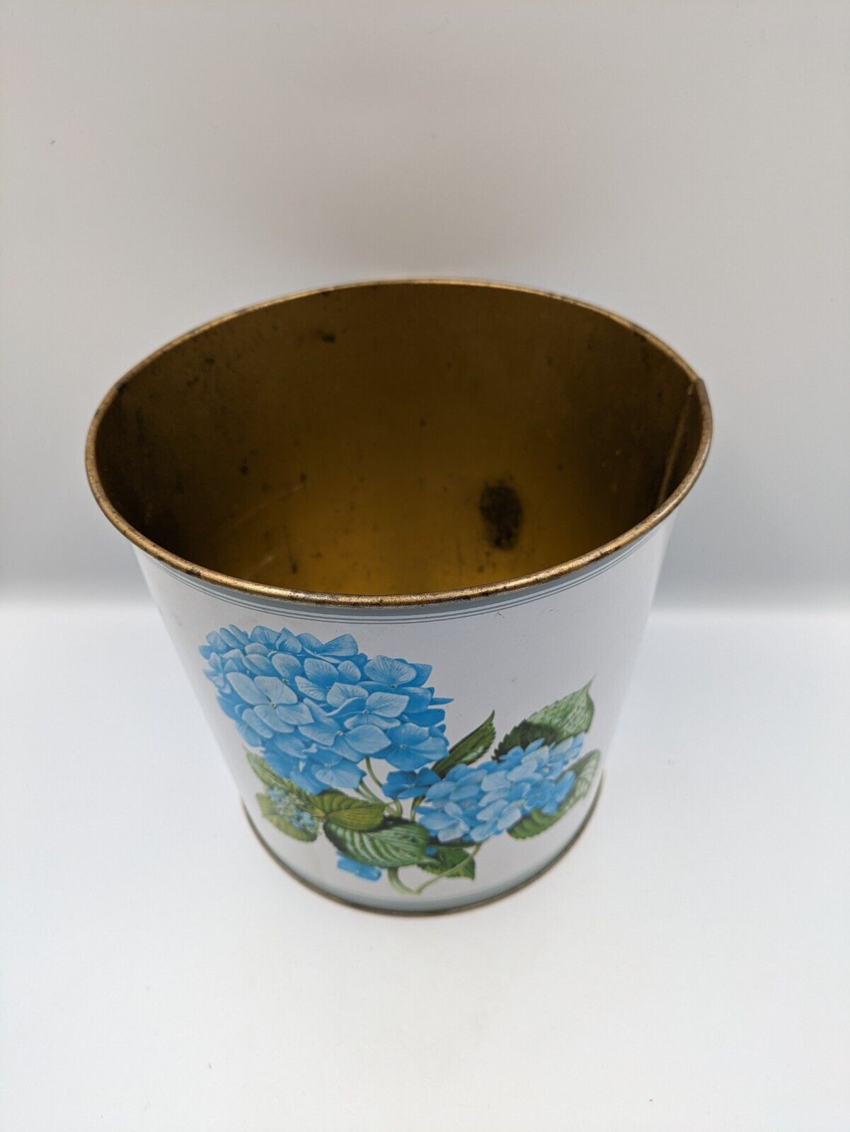Vintage Worcester ware Floral Hydrangea bin collectable prop set TV Metal Retro