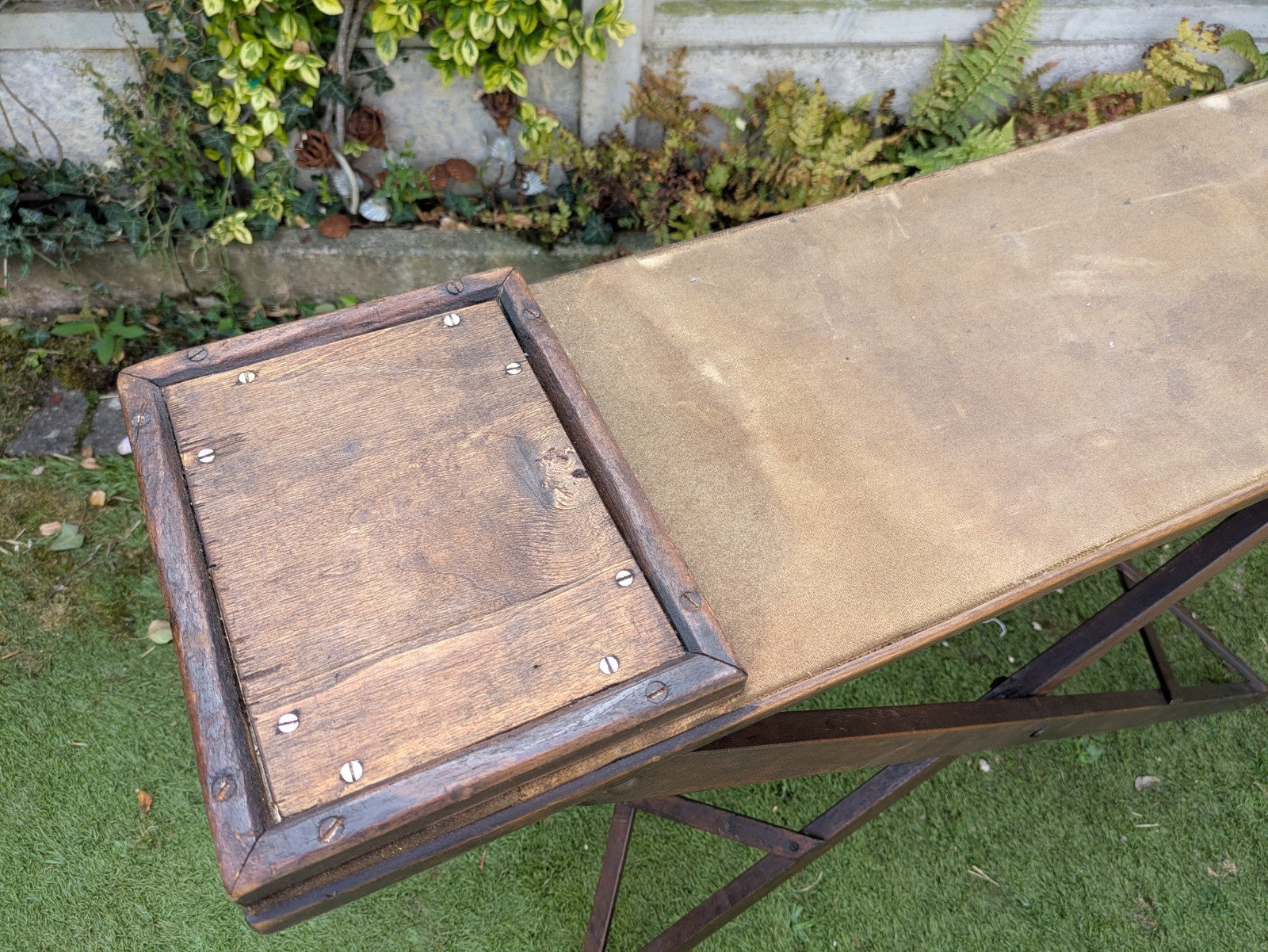 Antique Wooden Vintage Ironing Board Retro Prop TV Film Laundry Washing Iron Old