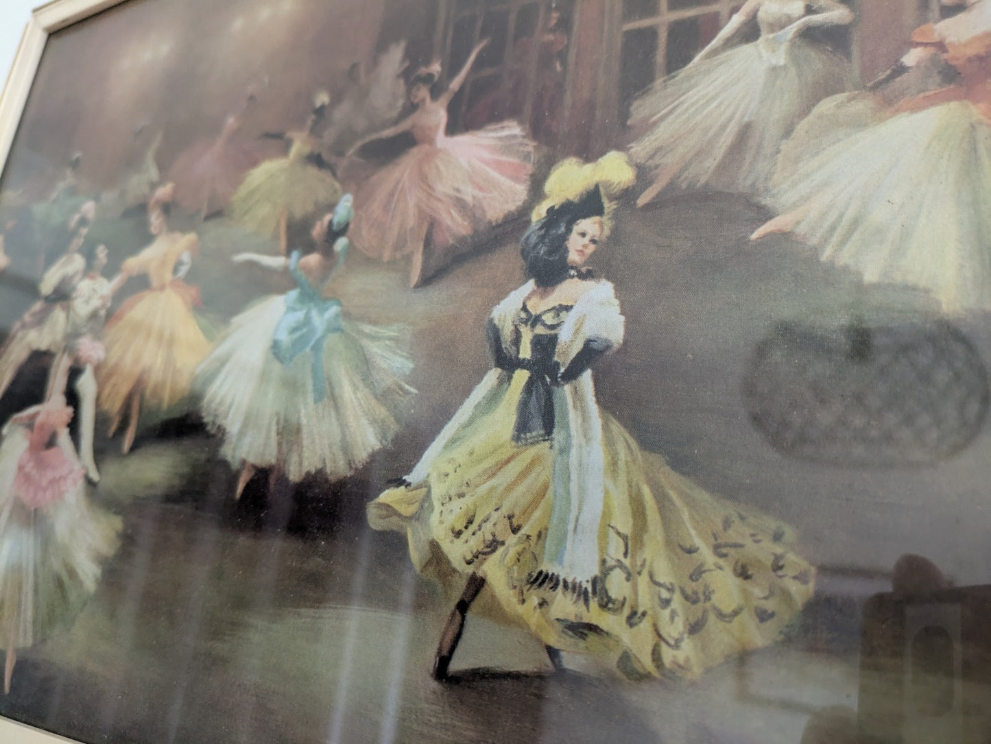 Carlotta Edwards Vilia Vintage 1950s Retro Ballet Stage Ballerina Giselle Print