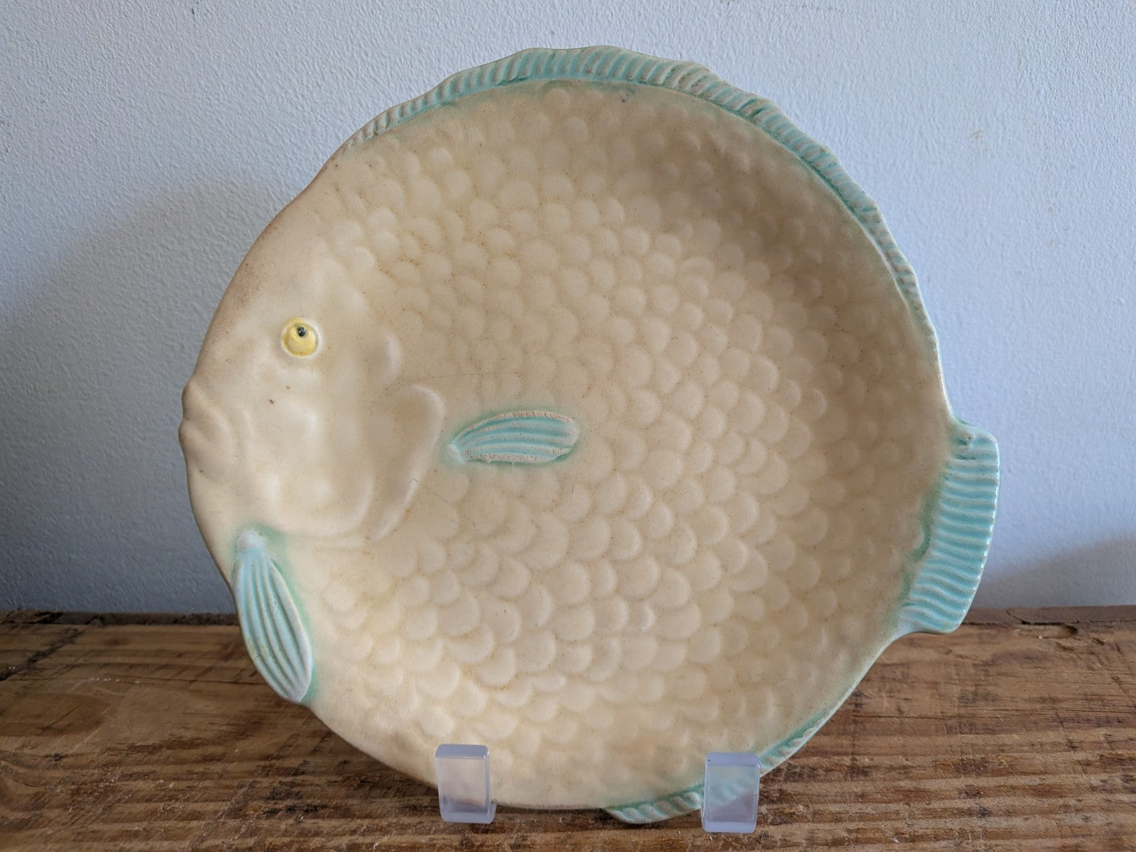 2x Shorter & Son Ltd Fish Shaped Ceramic Plates Set Tableware Clarice Cliff