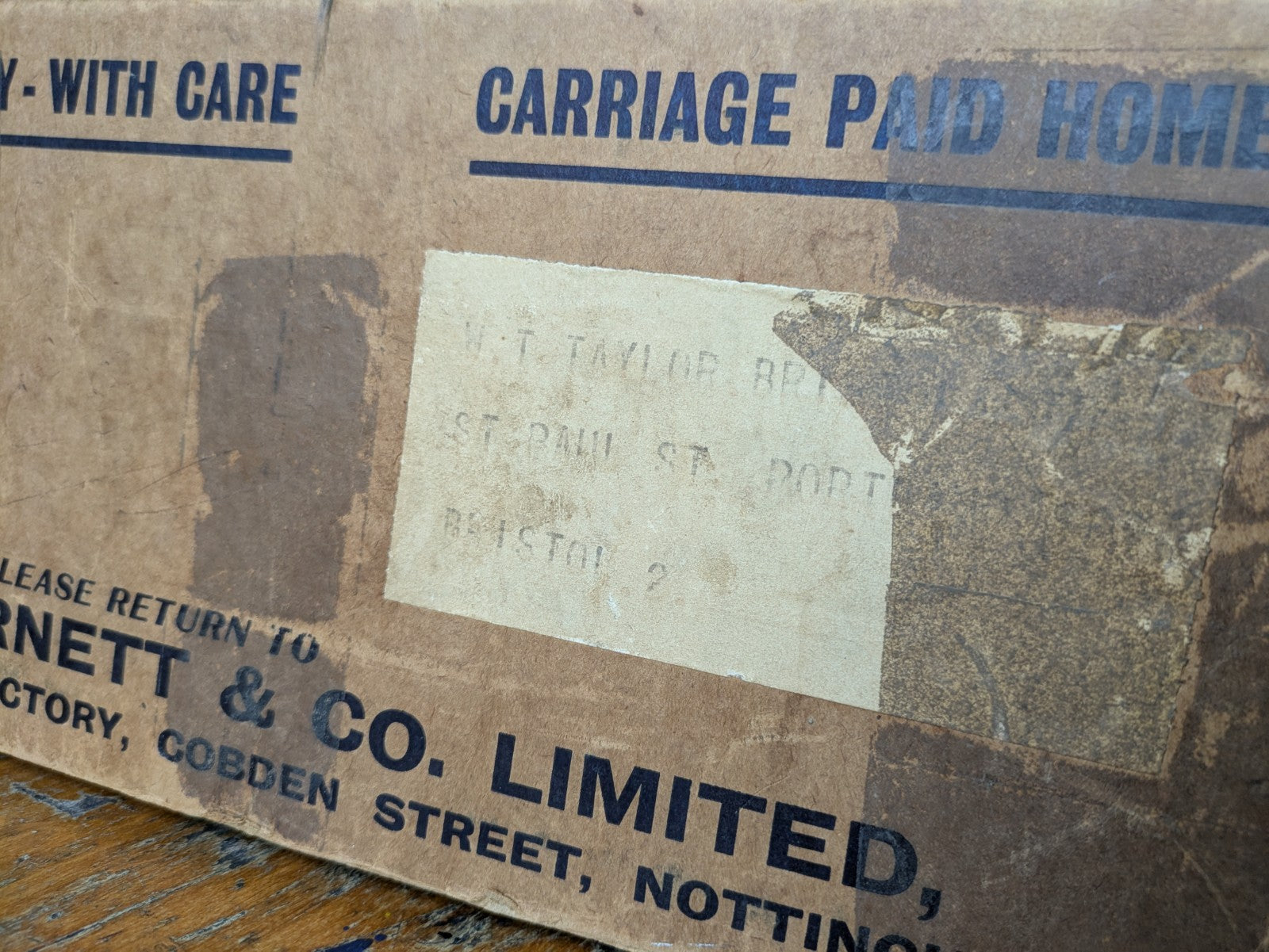 Barnips Box Vintage Packaging Chemist Shop Cough Medicine Advertising Prop Rare