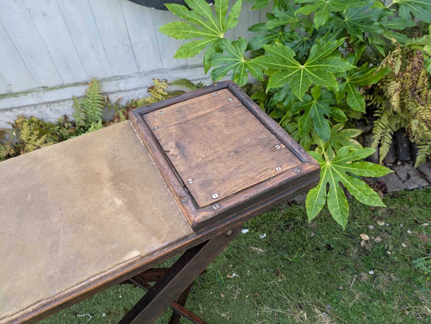 Antique Wooden Vintage Ironing Board Retro Prop TV Film Laundry Washing Iron Old