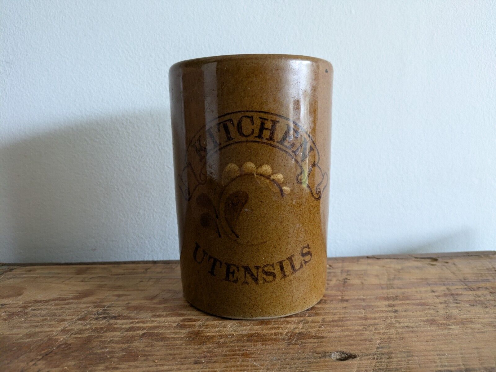 VTG stonewear kitchen utensils jar pot pearsons of chesterfield rustic 1970s Vgc