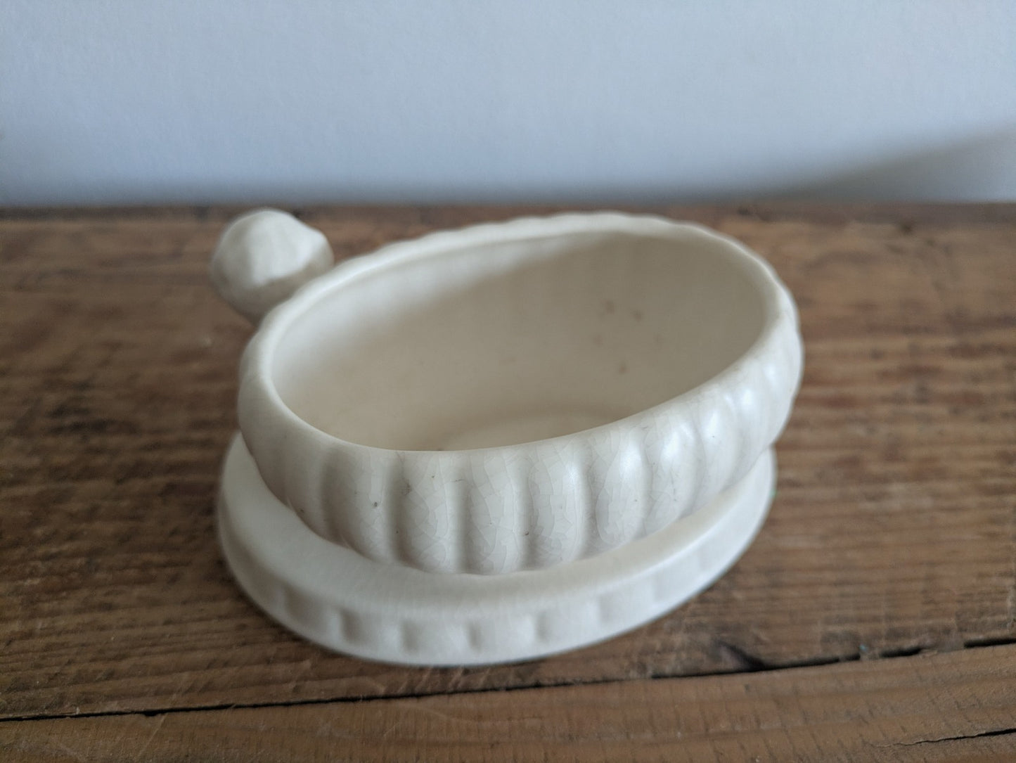 Vintage Sylvac Moselle Cherub Putti Posy Vase Miniature Planter White Mantle Vgc