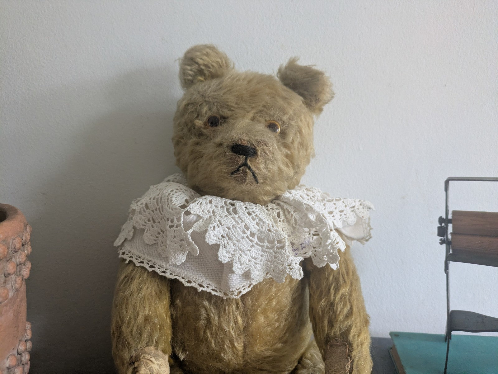 Antique Old Vintage Mohair Germany Bear 1930s Growler 40cmH Toy Teddy Bear Prop