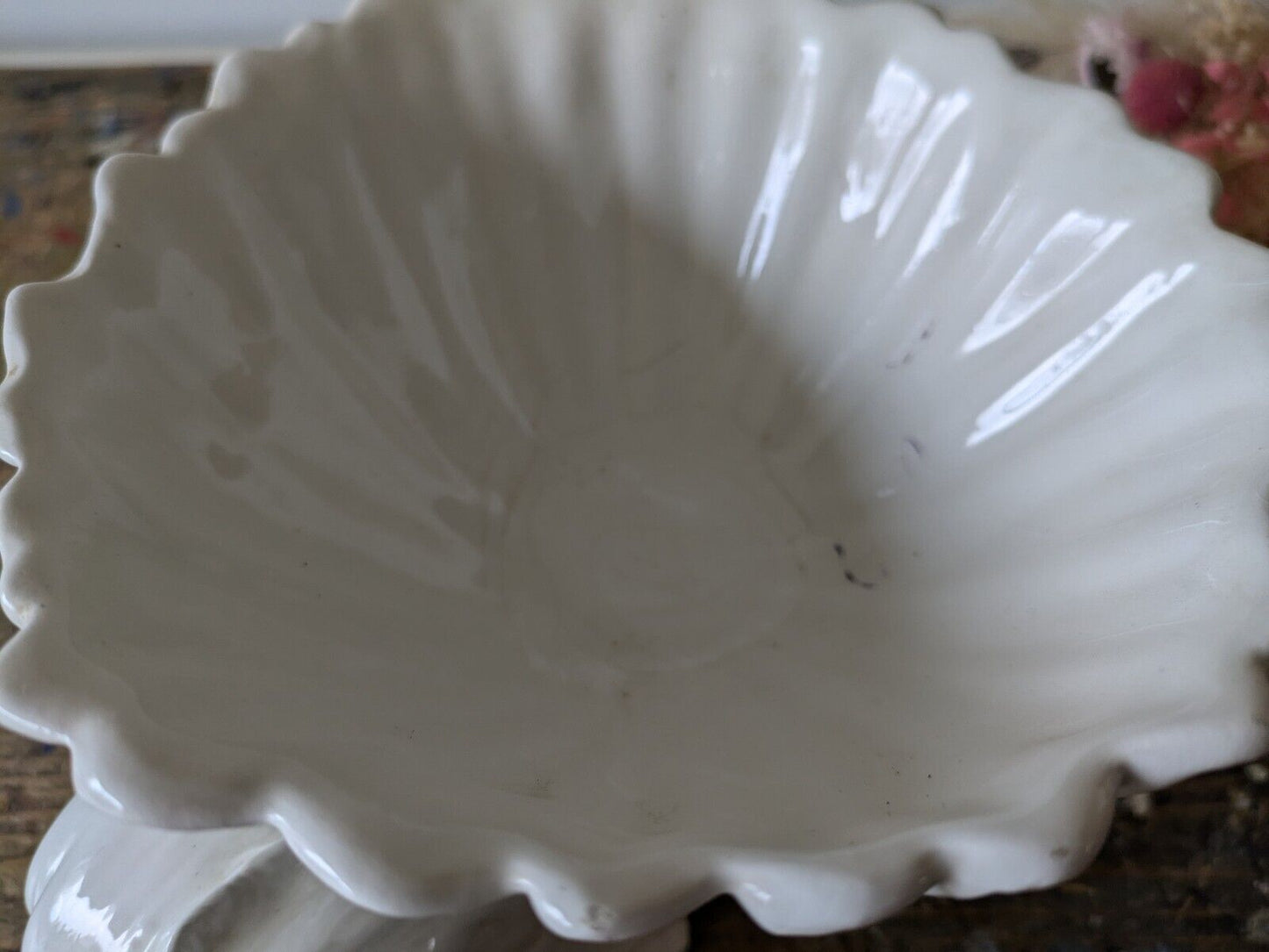 Rare Vintage Rita-Dal-Pra - Italian Ceramic Dolphin Fish White Ornamental Bowl