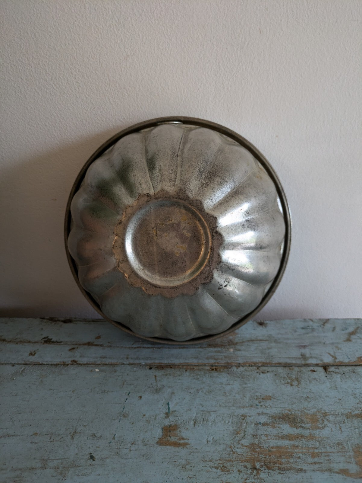 Vintage Bundt Cake Pan Aluminum Mold Jelly Baking Prop Lid Original Kitchen Vgc