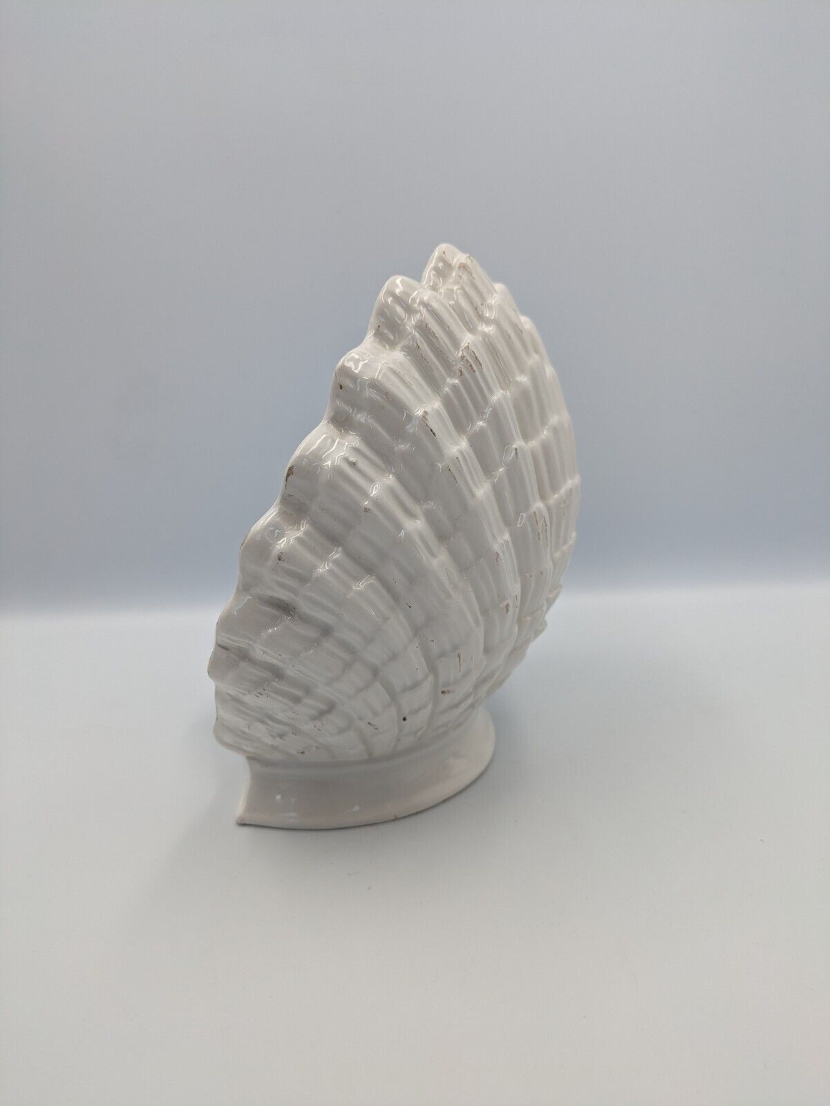 Rare Rita Dal Pra Shell Vase White Vintage Italy Mano R Eredi Nove Vicenza White