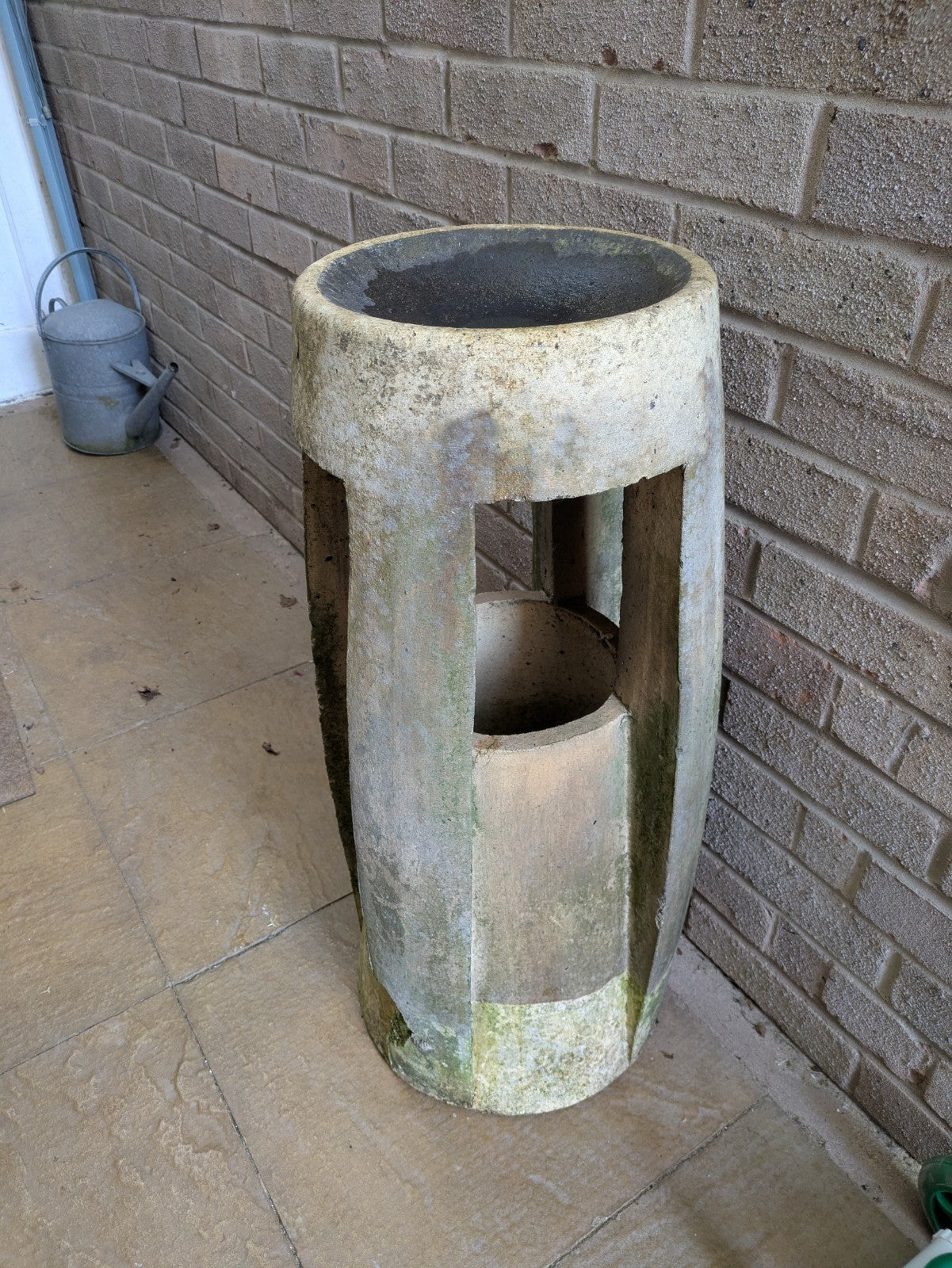 chimney pot Bird Feeder bath Fawcett Patent Down Draught Preventing Chimney Pot