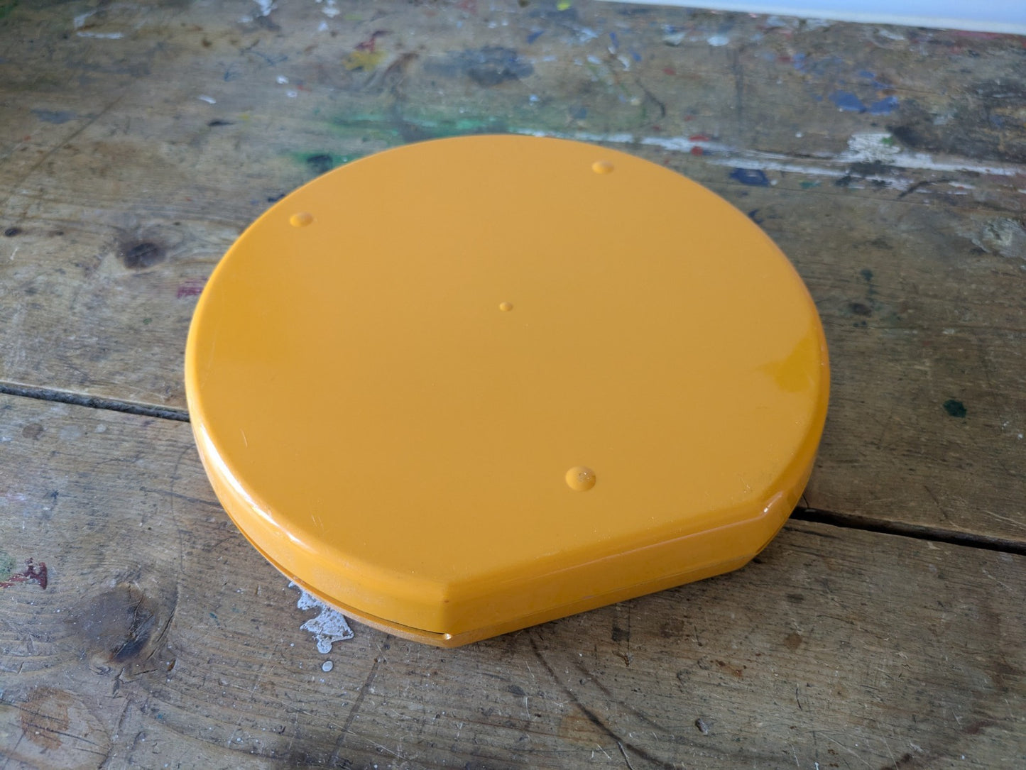Vintage 70s  80s Prop Phillips Beauty Vanity Set Tool Massage Manicure Orange