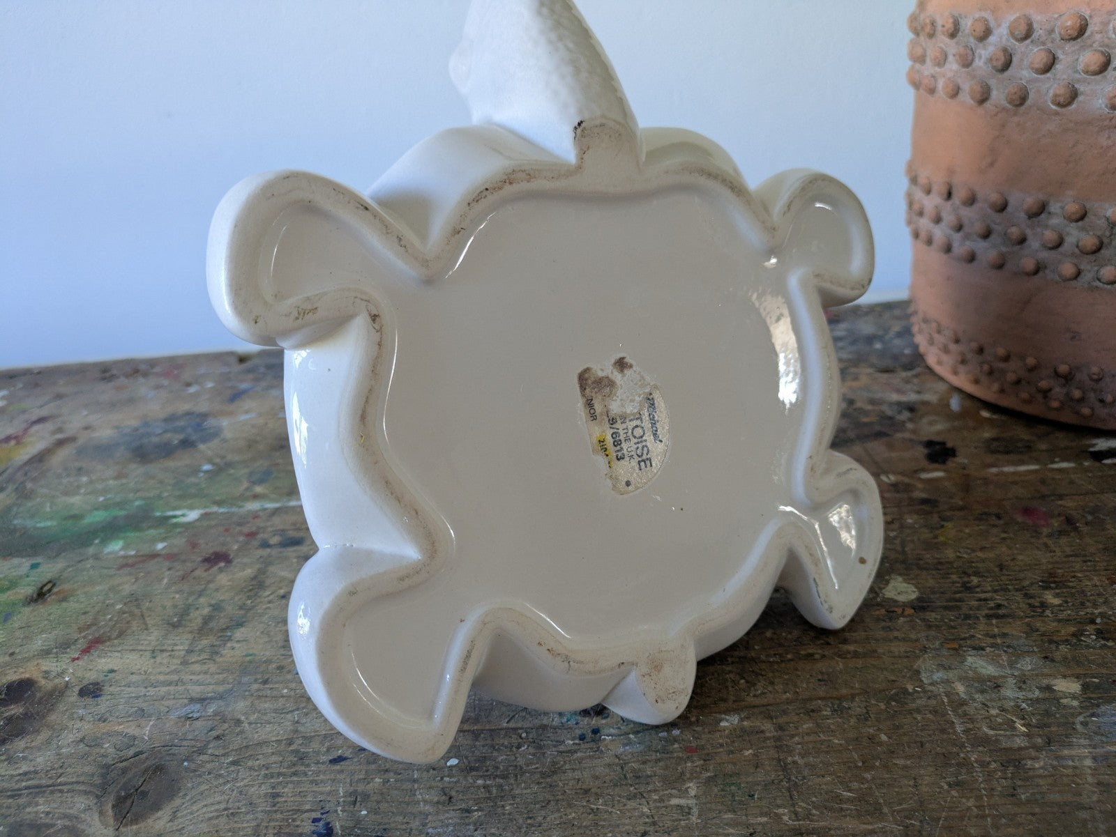 VINTAGE TORTOISE ST MICHAEL MARKS & SPENCER FUN PLANTER PLANT POT MADE ITALY VGC