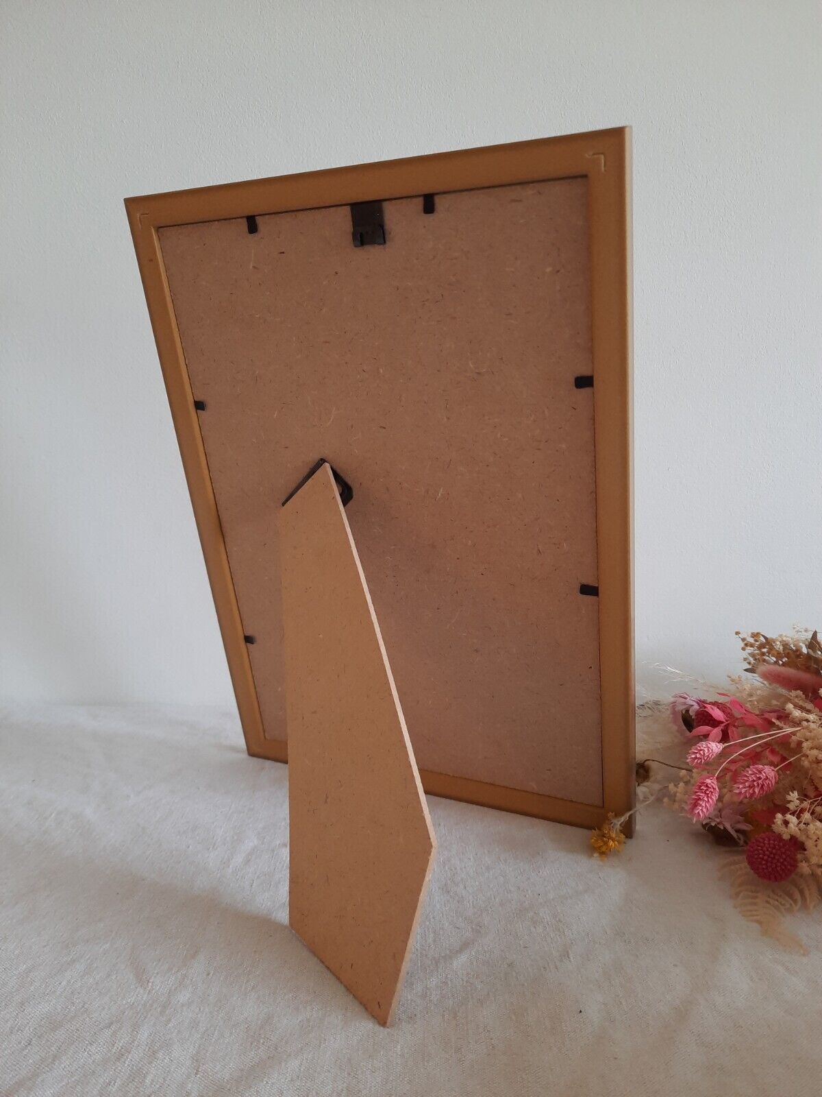 Floral picture Frame Wallpaper Sample gift framed Rare French Vtg Original Gold