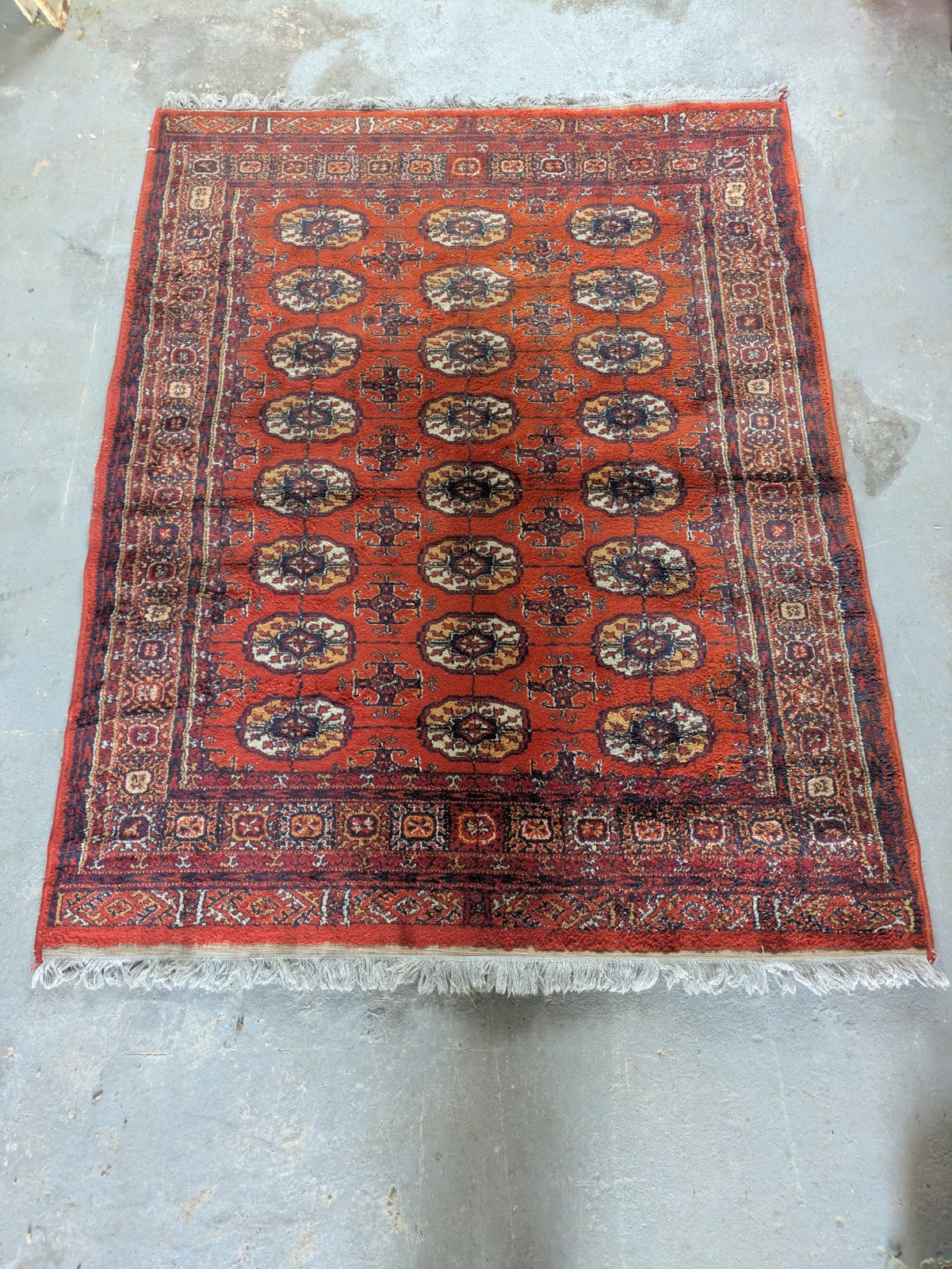Quality Vintage Bokhara Hand Woven Silk Hanging Jahore Rug 132.5x 178cm Carpet 