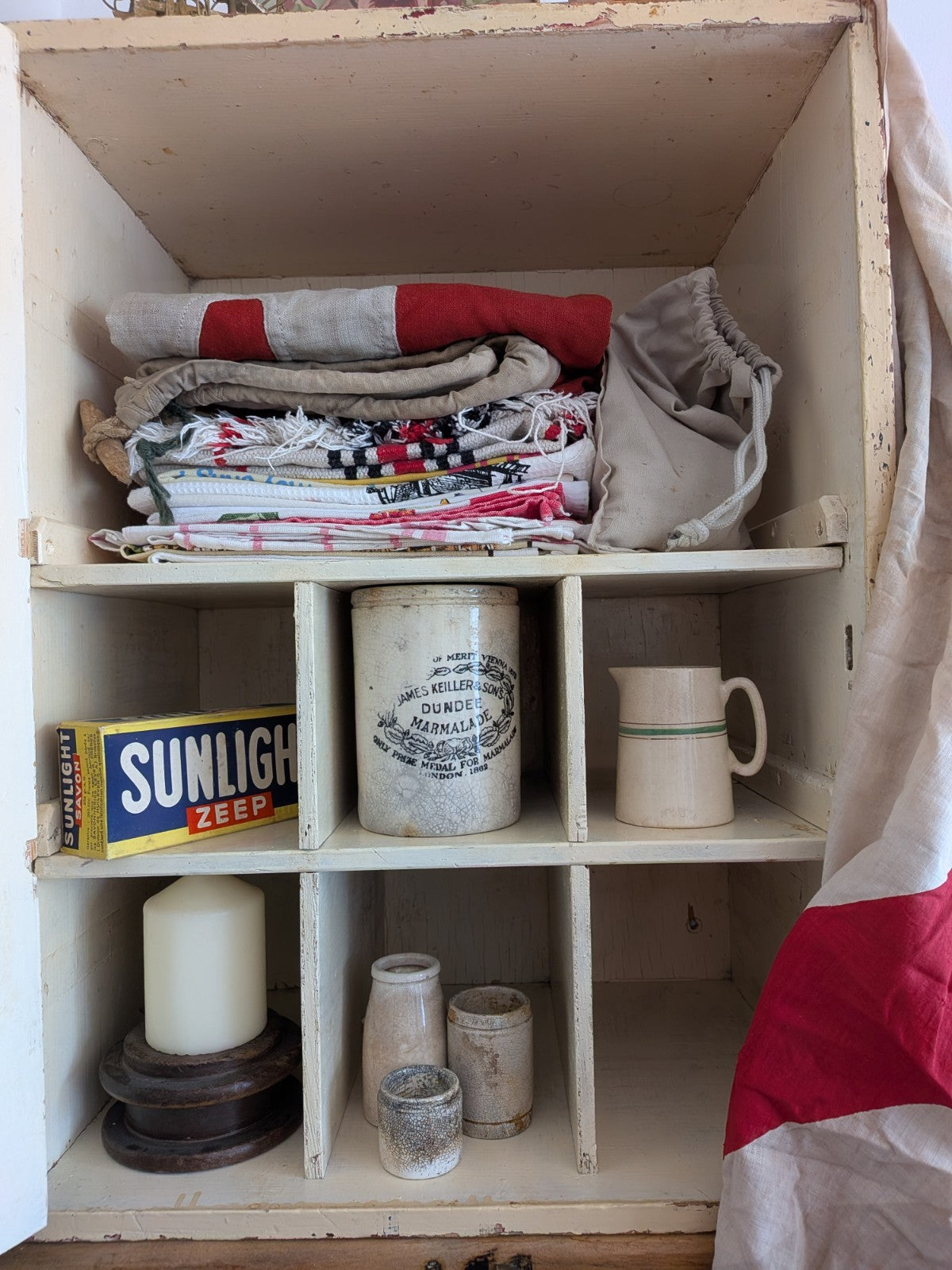 Vintage First Aid Medicine Cabinet Bathroom Wood Medical Prop Cupboard Sections