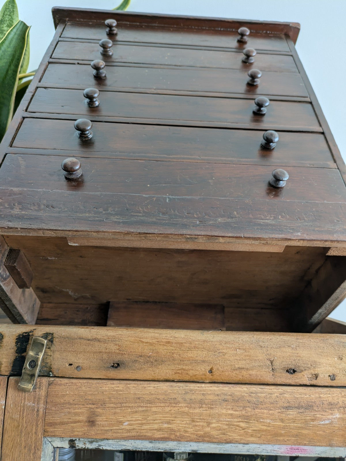 Antique 19th Century Specimen Display Cabinet Bank of Drawers Museum Display Vgc
