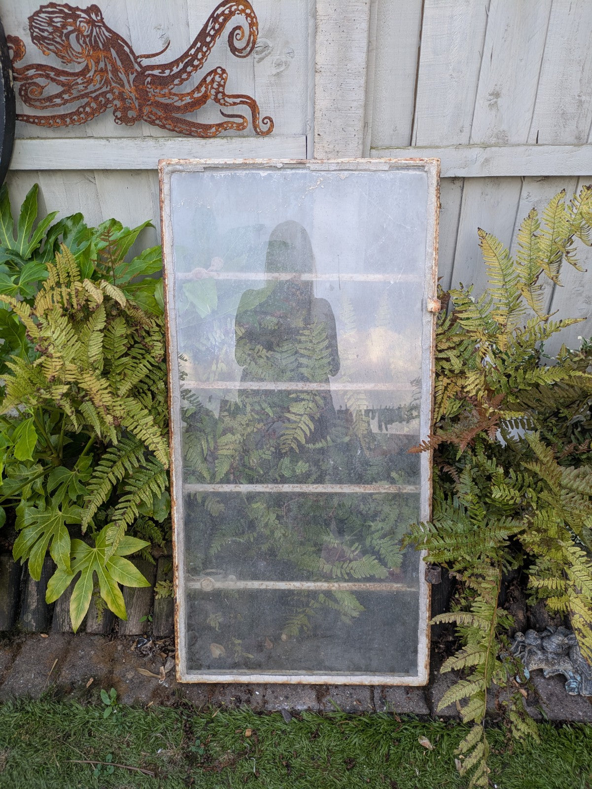 Art Deco Steel Window 1930s Antique Vintage Reclaimed Salvage Glass Crittall