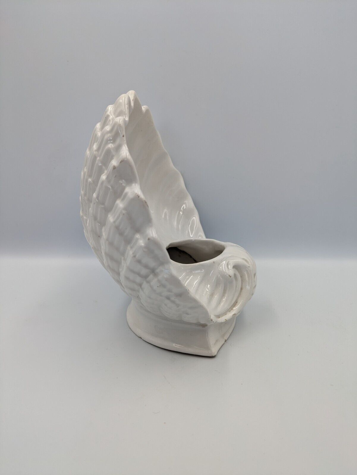 Rare Rita Dal Pra Shell Vase White Vintage Italy Mano R Eredi Nove Vicenza White