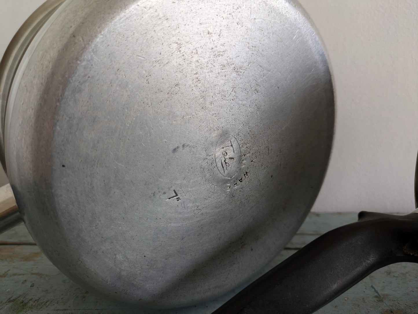 2x Tala Queen Ware Stainless Steel Cookware Stock Pot Saucepan w/lid Pair Prop
