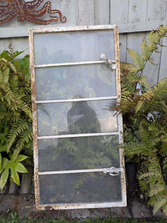 Art Deco Steel Window 1930s Antique Vintage Reclaimed Salvage Glass Crittall