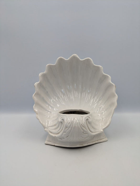 Rare Rita Dal Pra Shell Vase White Vintage Italy Mano R Eredi Nove Vicenza White